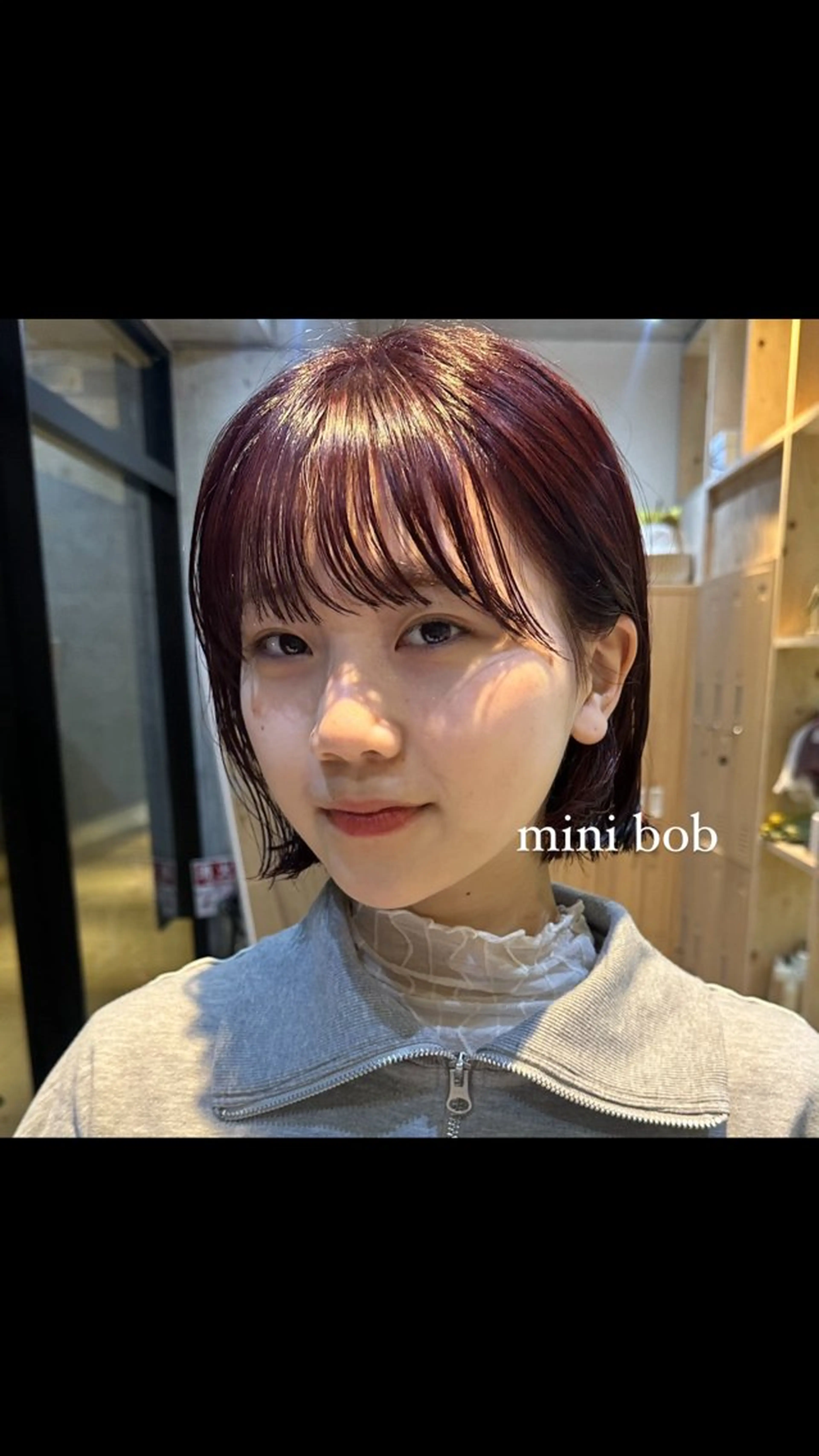 ショート ボブ ボブ/レイヤー/ニュ アンスパーマ/小夏のヘアスタイル