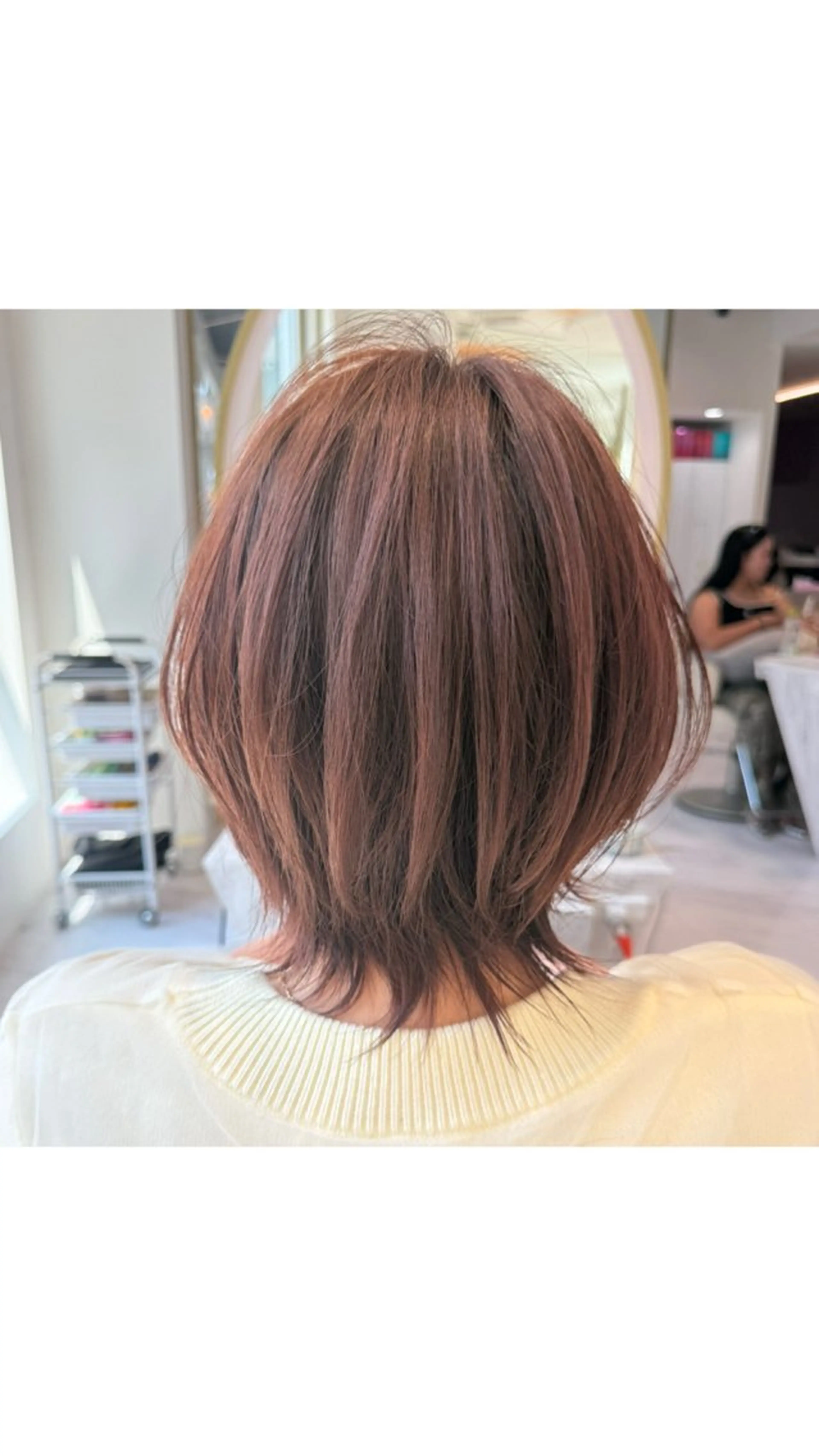 ショート カラー ボブレイヤー ブラウンカラー ココアブラウン ボブ 伸ばしかけ カット ヘアカラー トリートメント 🌟TOSHI/透明 感カラー/ショートのヘアスタイル