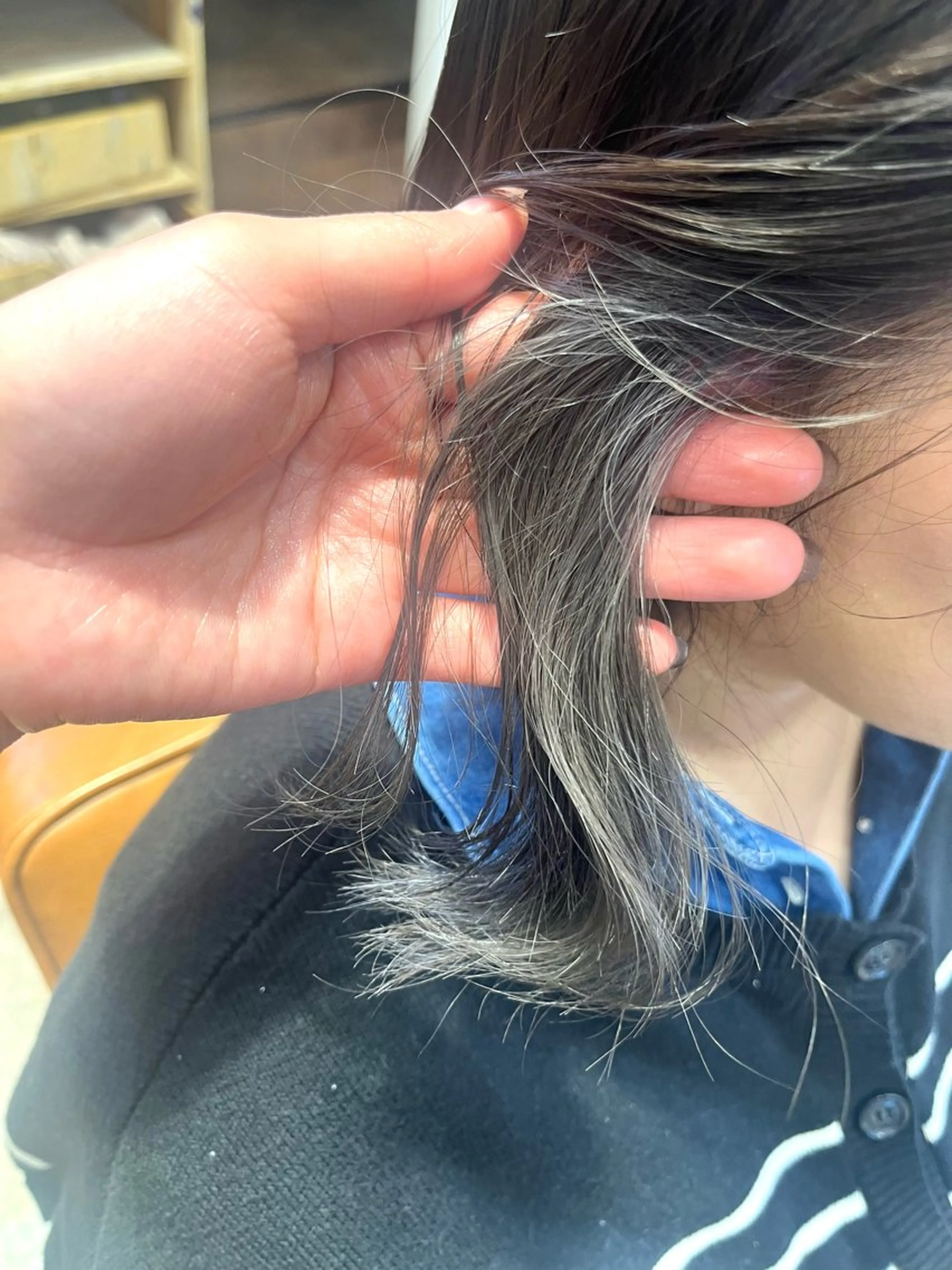 ミディアム 高石 未唯のヘアスタイル