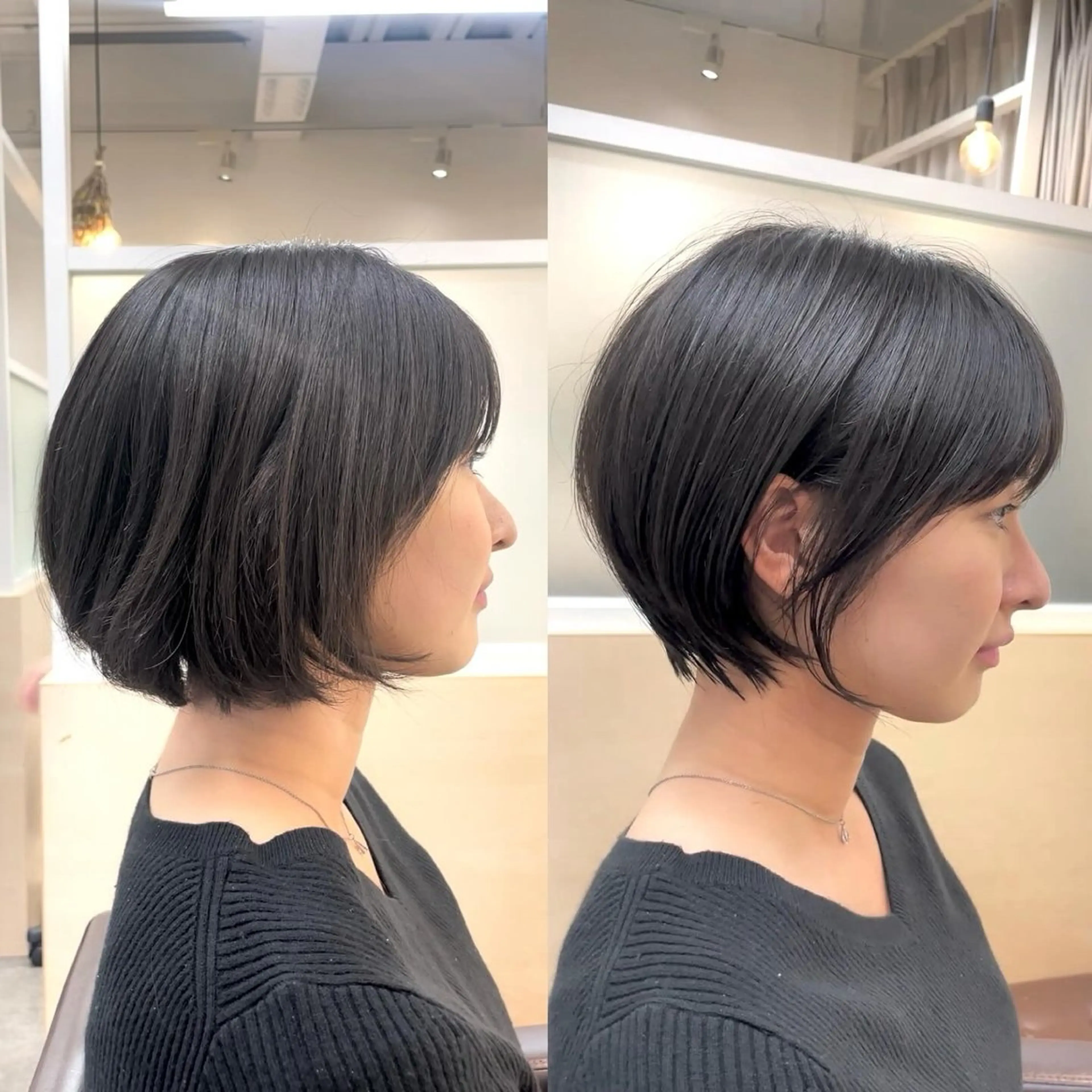 ショート カラー ショートボブ 丸みショート ボブ ショートヘア 表参道【髪質改善】 宮嶋勇太のヘアスタイル