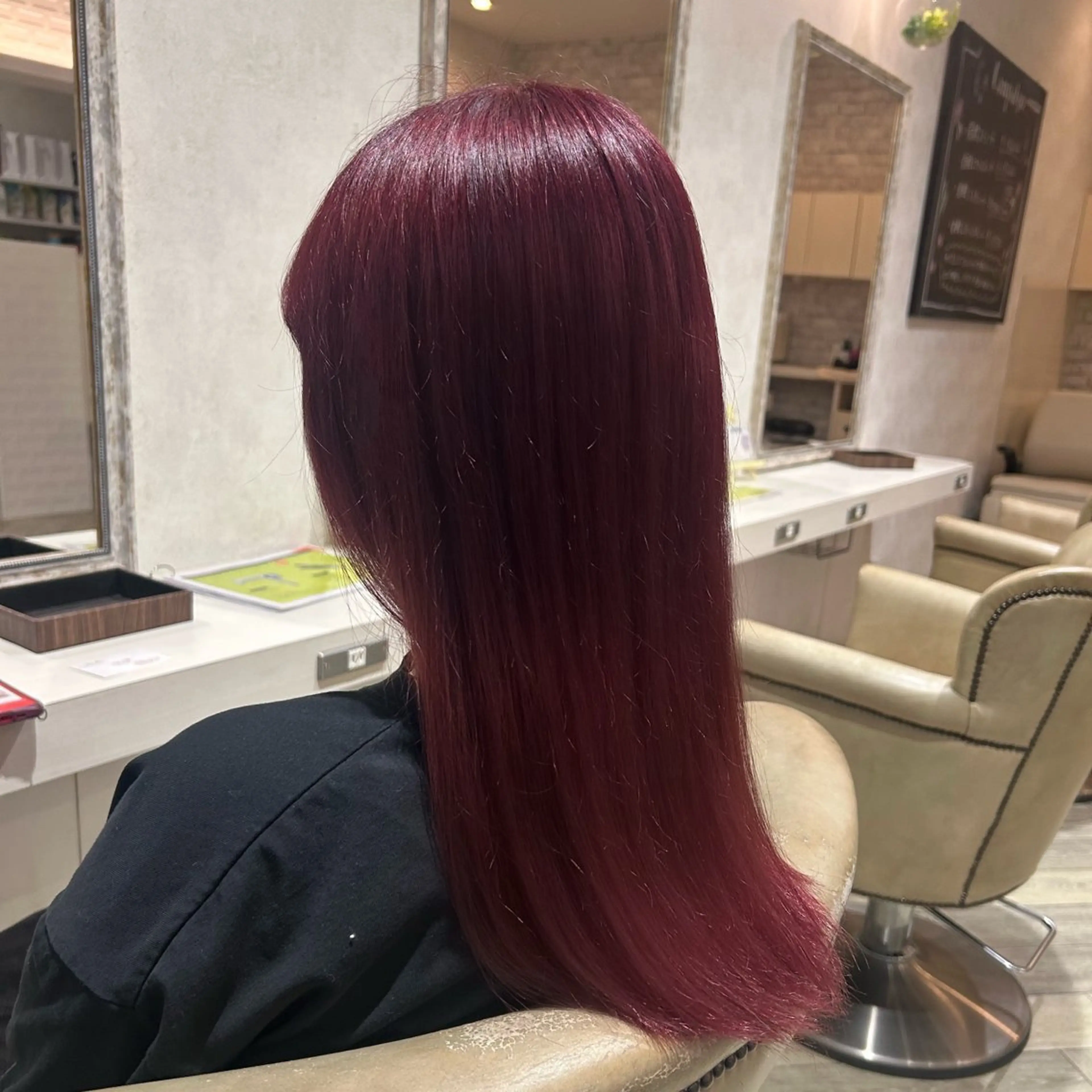 カラー ボルドーカラー 【Pur hair】 NOAのヘアスタイル