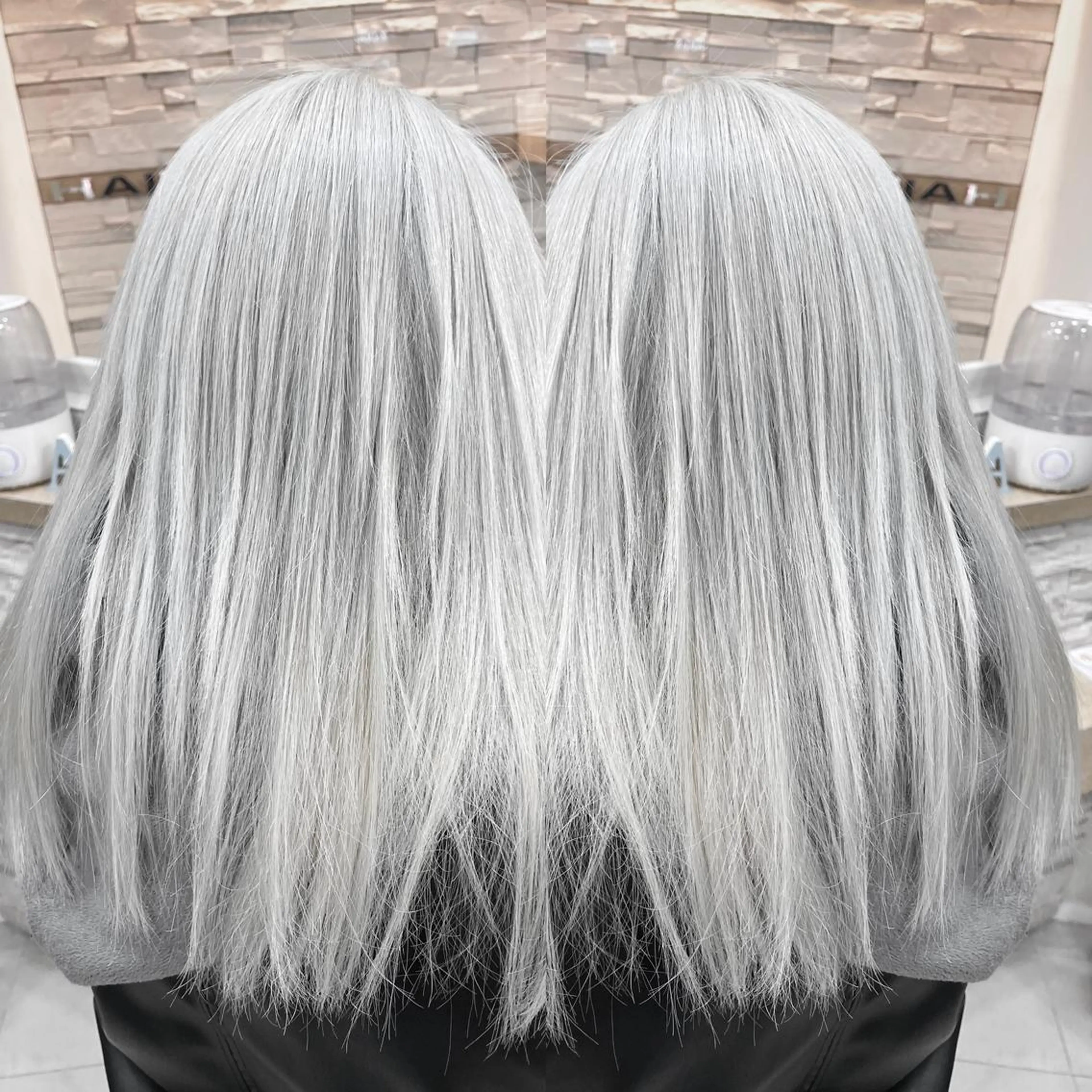 ミディアム カラー 縮毛/レイヤー 韓国/橋口のヘアスタイル