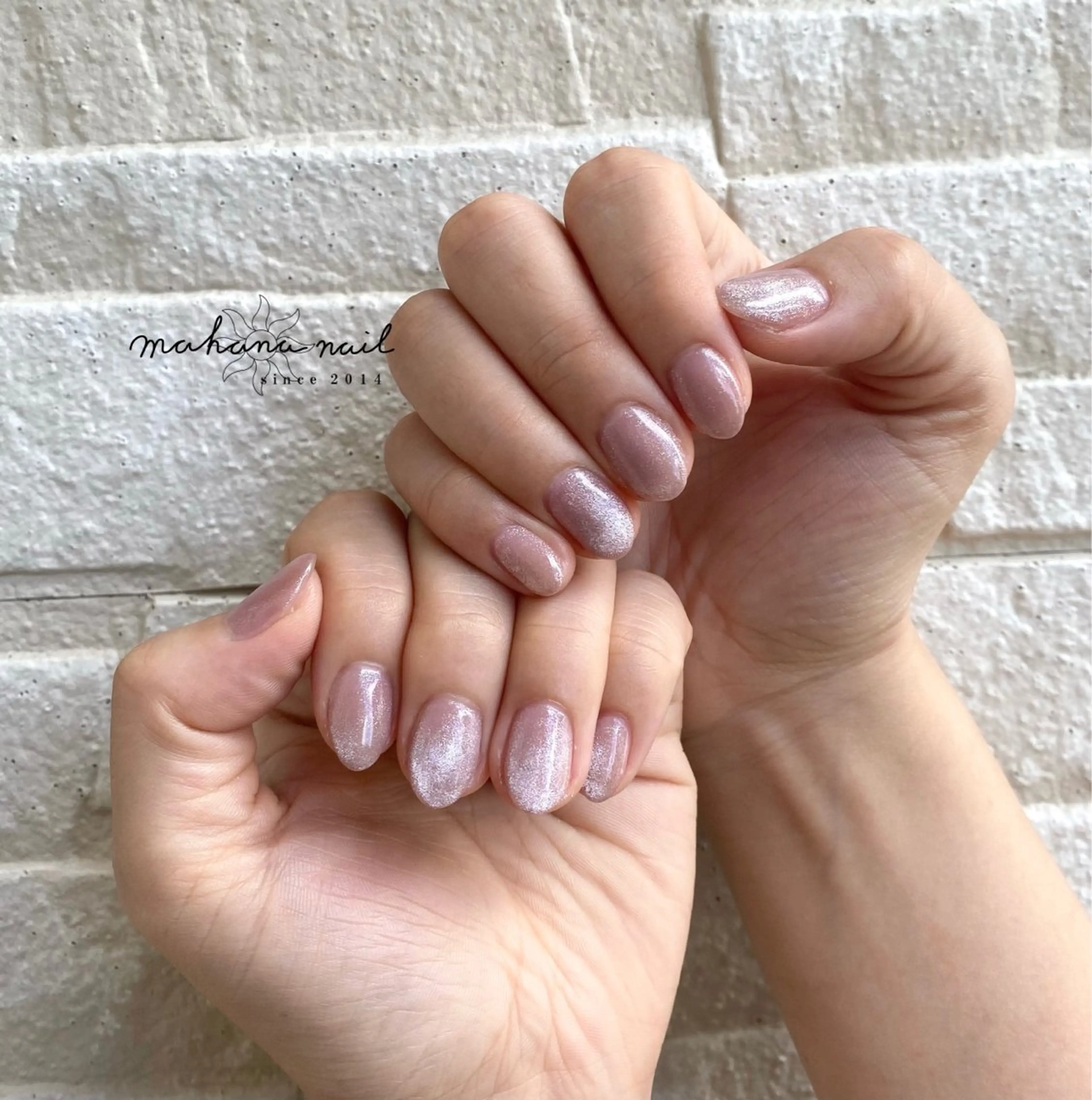 ネイル マグネットネイル ワンカラーネイル mahana nailのネイルデザイン