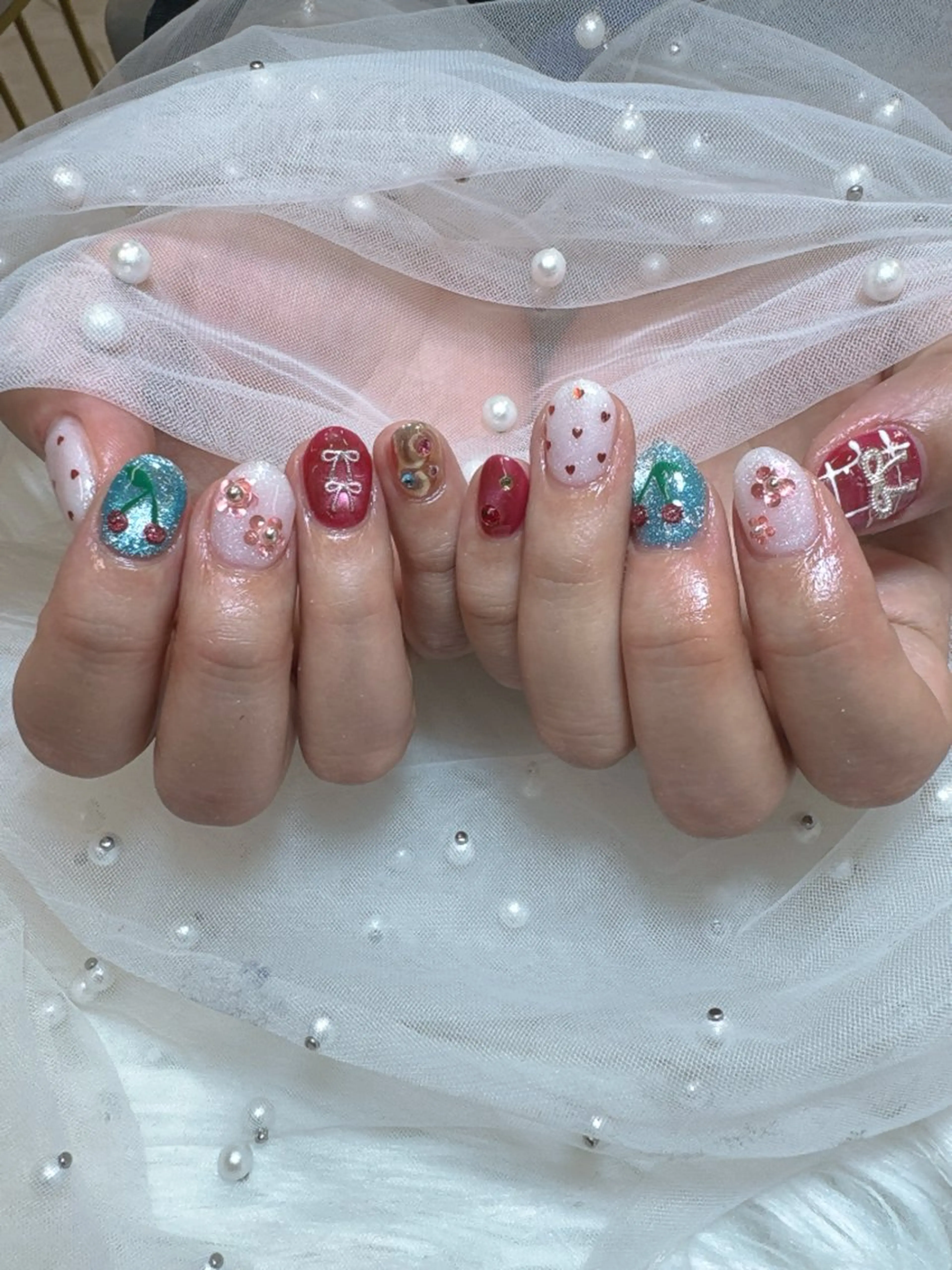 ネイル フットネイル マグネットネイル ワンカラーネイル フットネイル Queeens nailのネイルデザイン