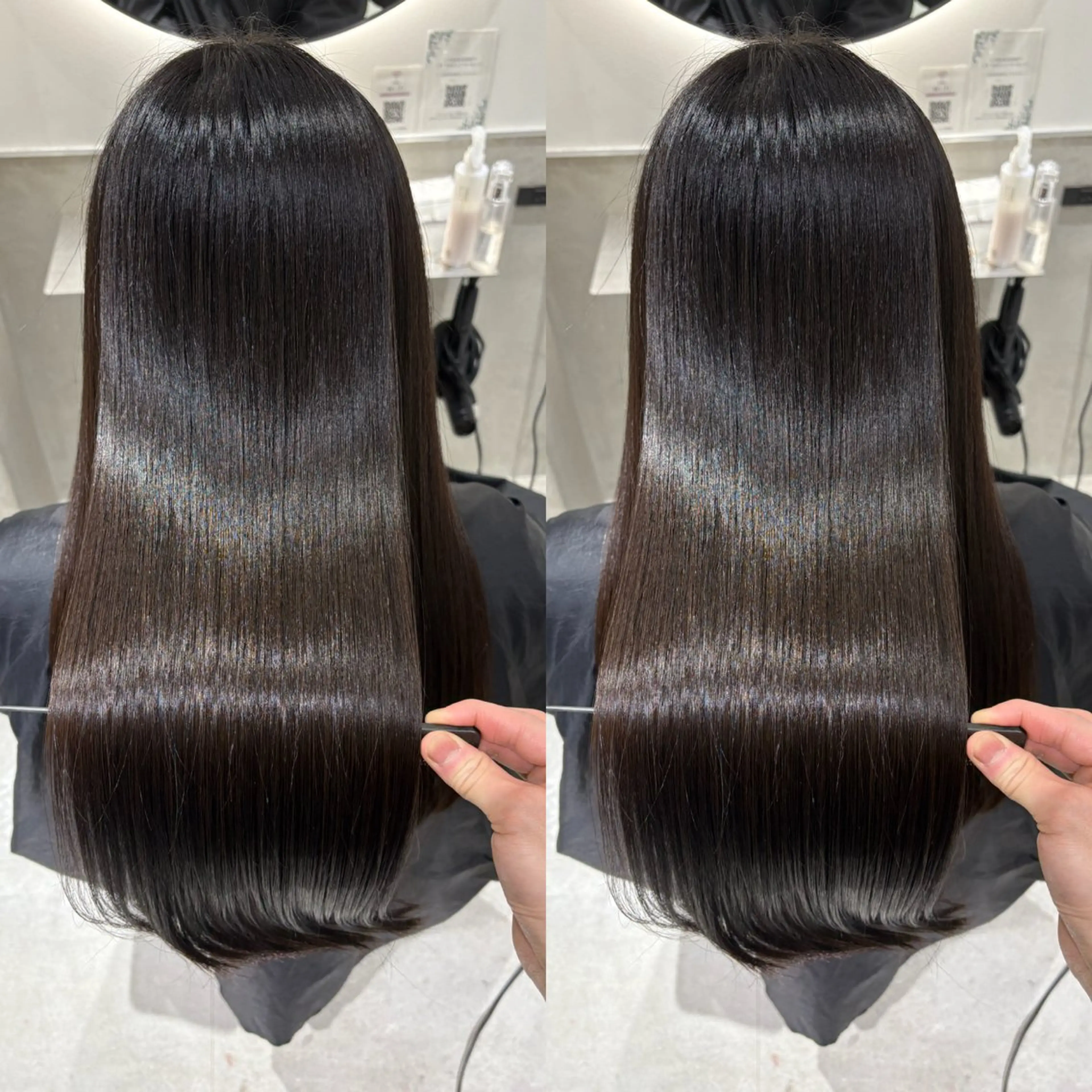 ロング カラー 髪質改善 縮毛矯正 トリートメント カット ヘアカラー 縮毛矯正 トリートメント 髪質改善 縮毛矯正/ レイヤー/銀座/本木のヘアスタイル