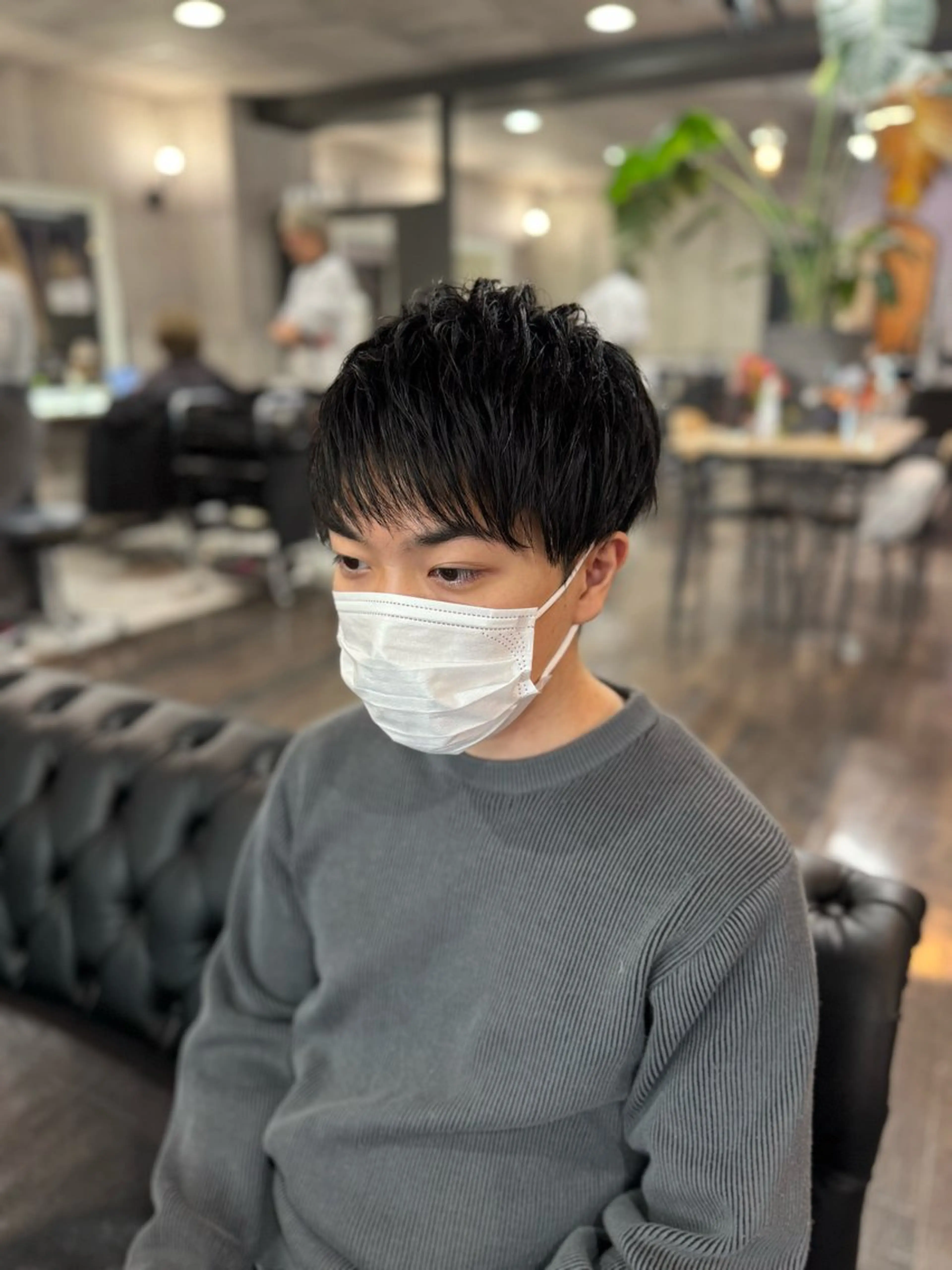 ショート メンズ アップバング ショートヘア 杉山永 浦安×髪質改善のヘアスタイル