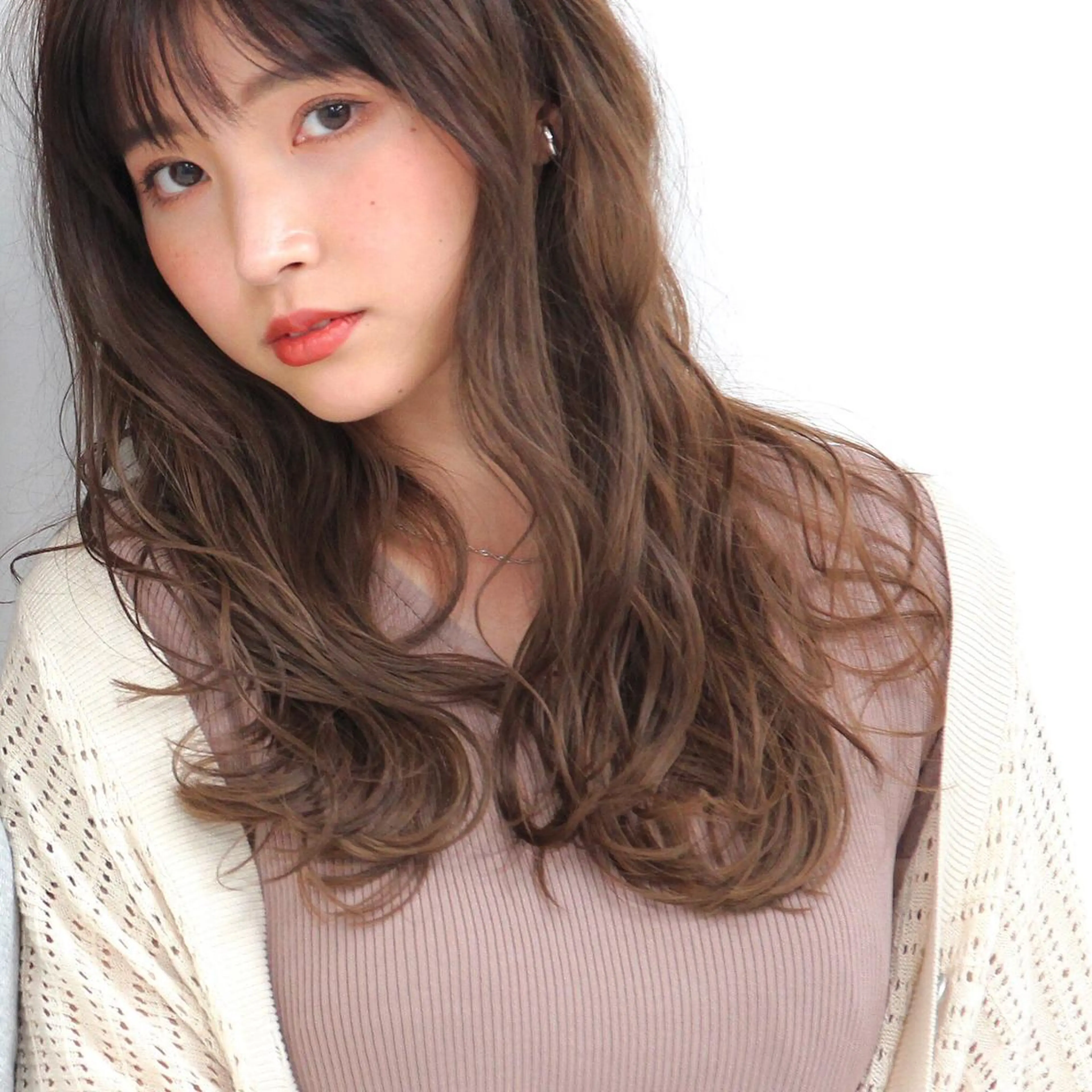 セミロング 長江 諒のヘアスタイル
