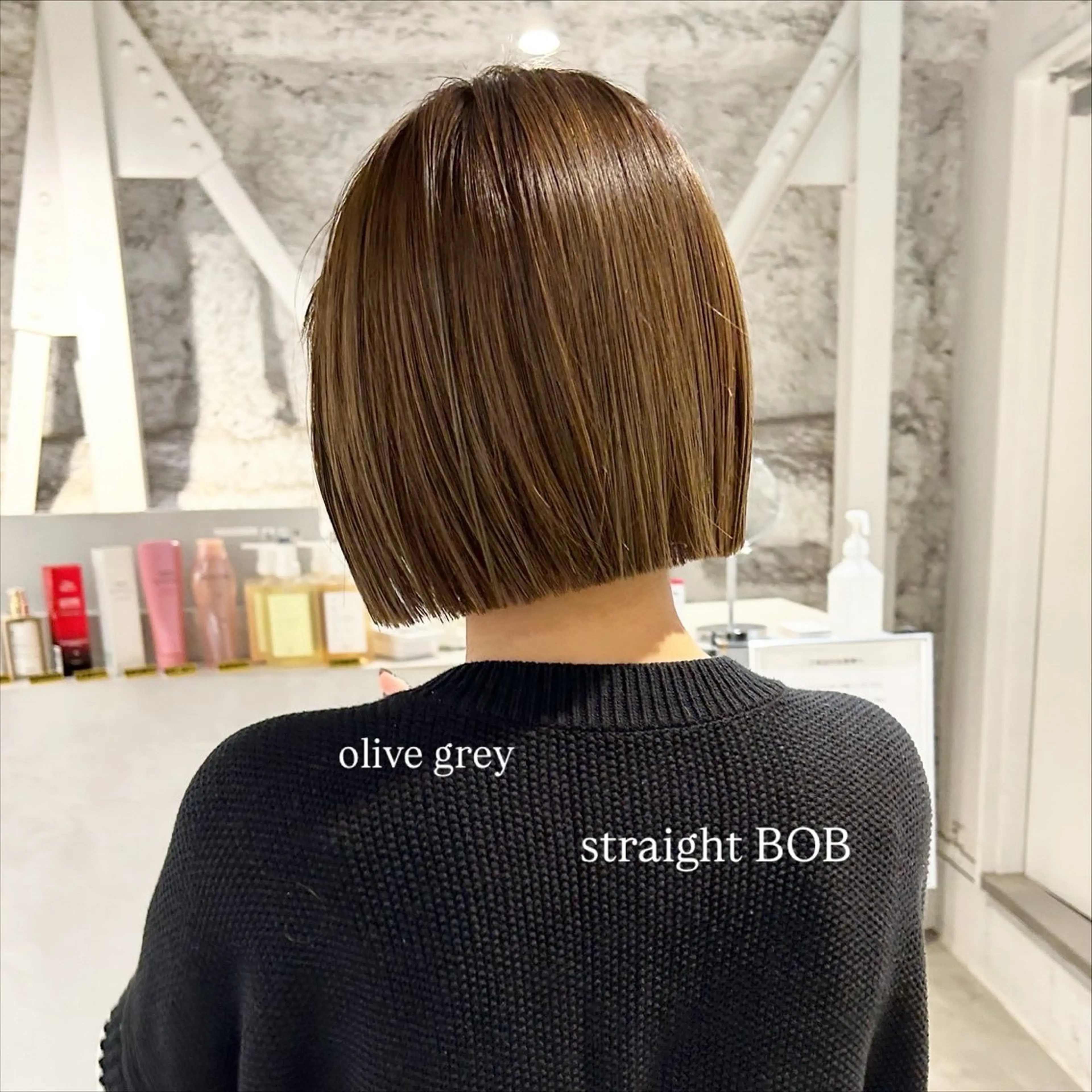 ショート カラー カット ヘアカラー トリートメント 切りっぱなしBOB 職人💜Anzuのヘアスタイル
