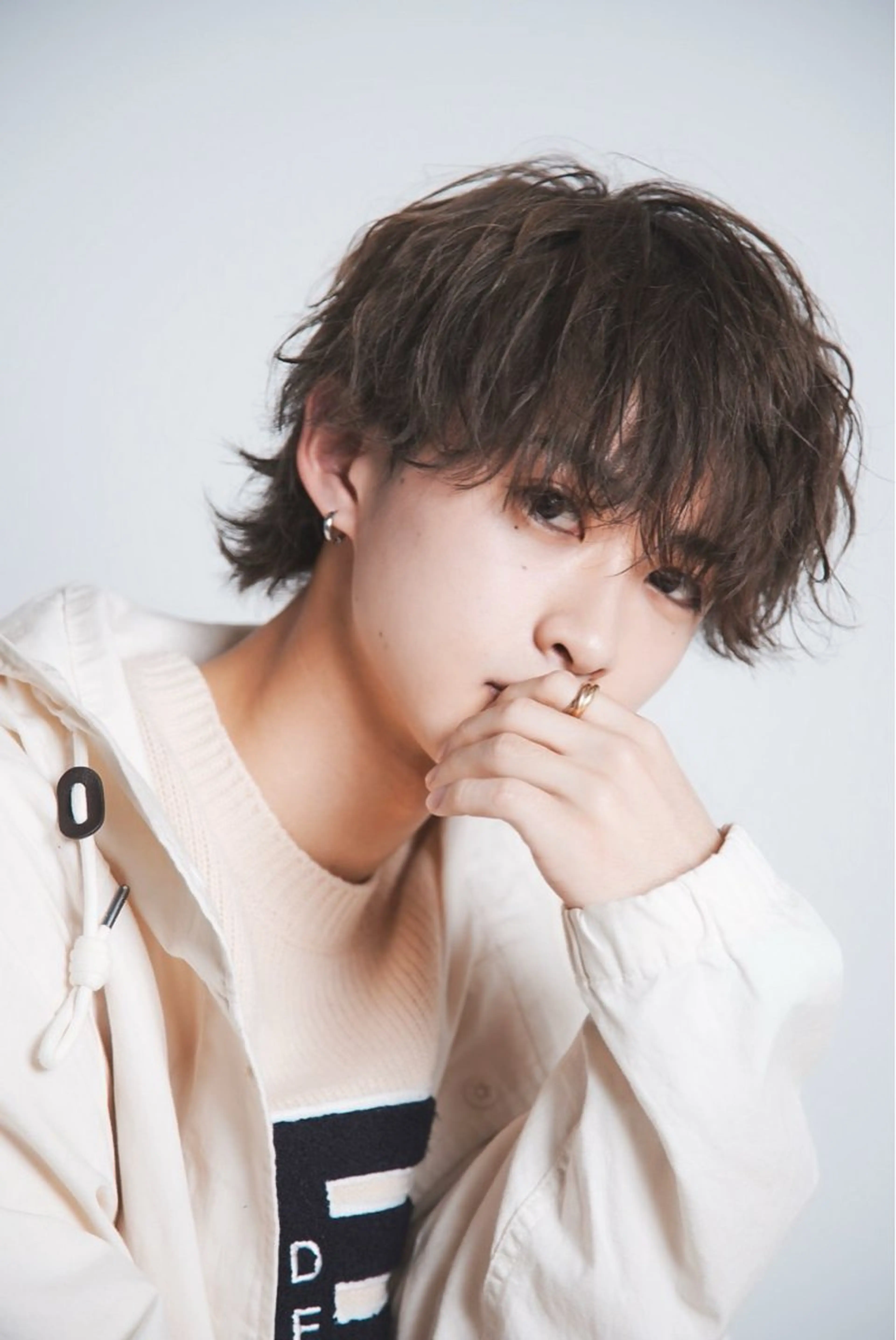 ミディアム カラー メンズ ハイトーン/メンズマ ッシュ/KYOHEIのヘアスタイル