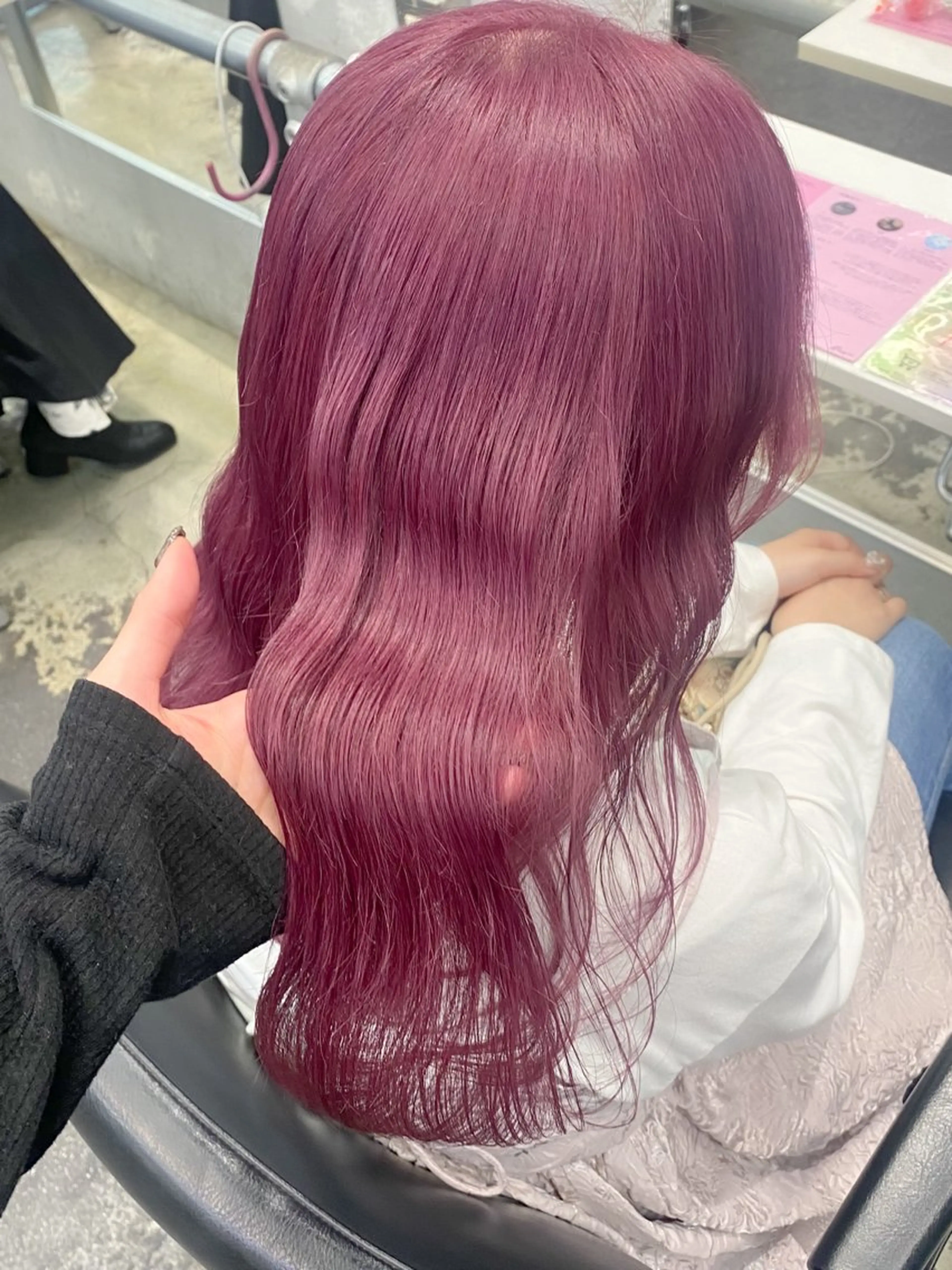 ミディアム カラー ヘアアレンジ カット ヘアカラー トリートメント 💗💗韓国レイヤー yu-ki💗💗のヘアスタイル