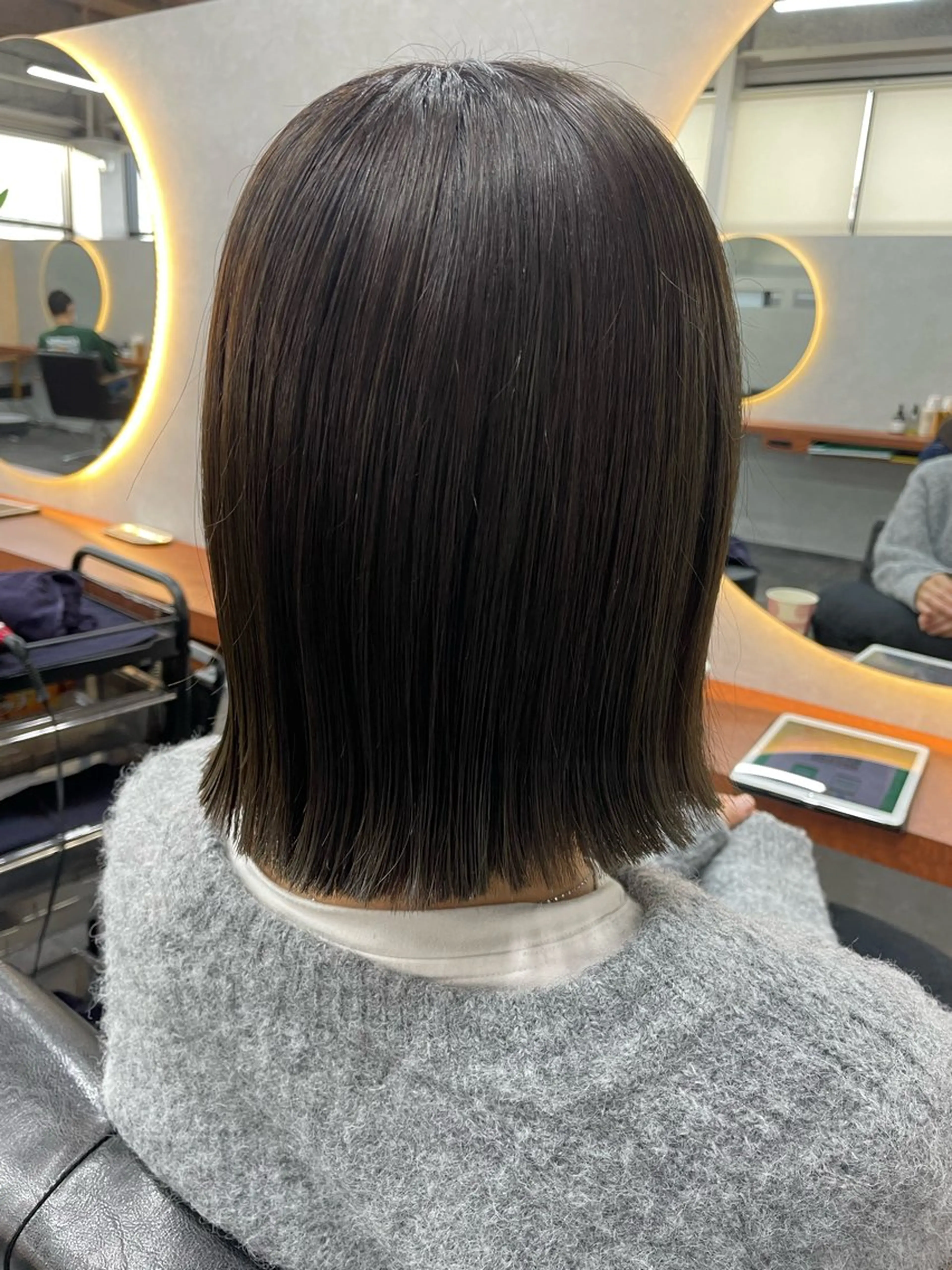 ミディアム 佐藤 菜穂のヘアスタイル