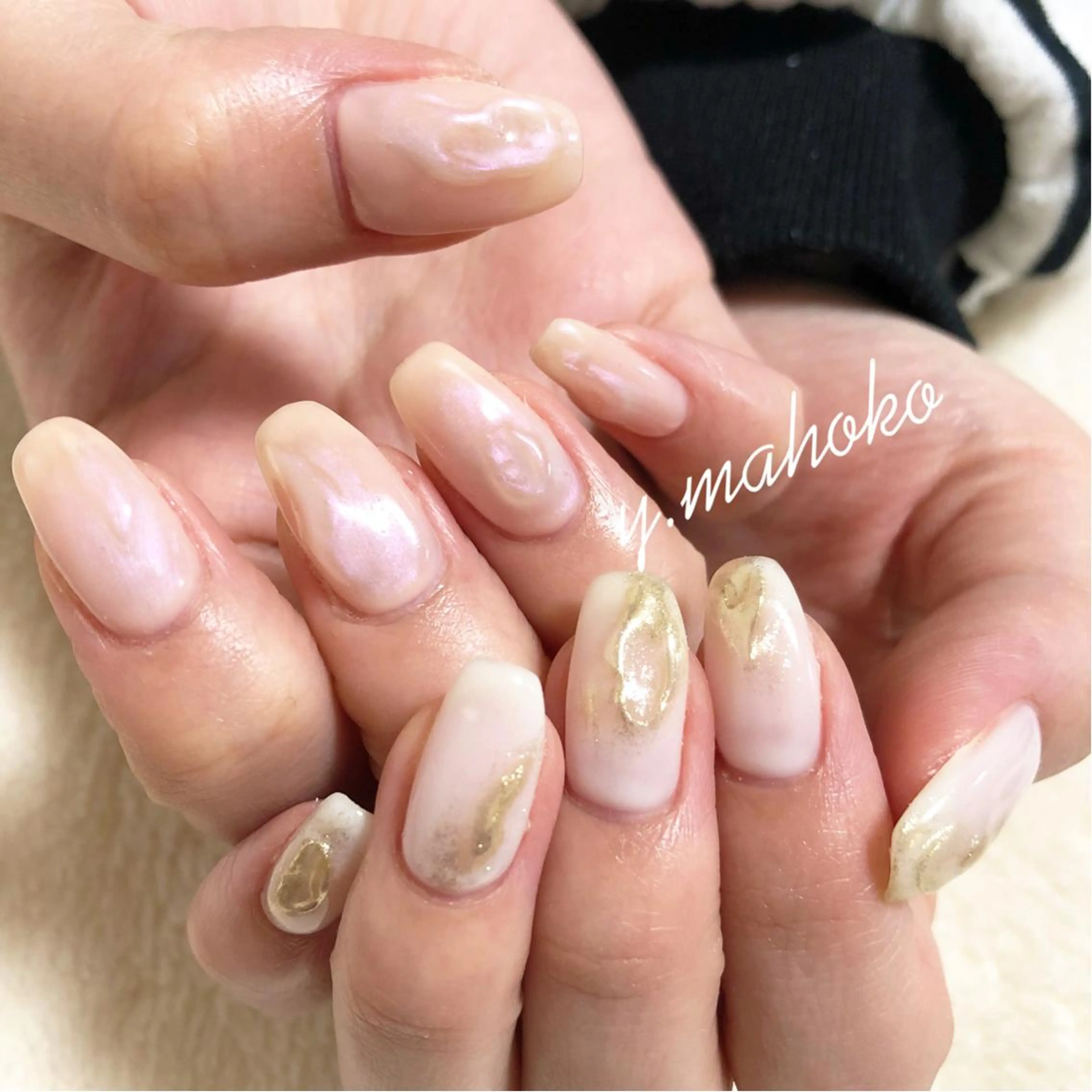 ネイル ハンドネイル パラジェル有/ 長さだし/mahoのネイルデザイン