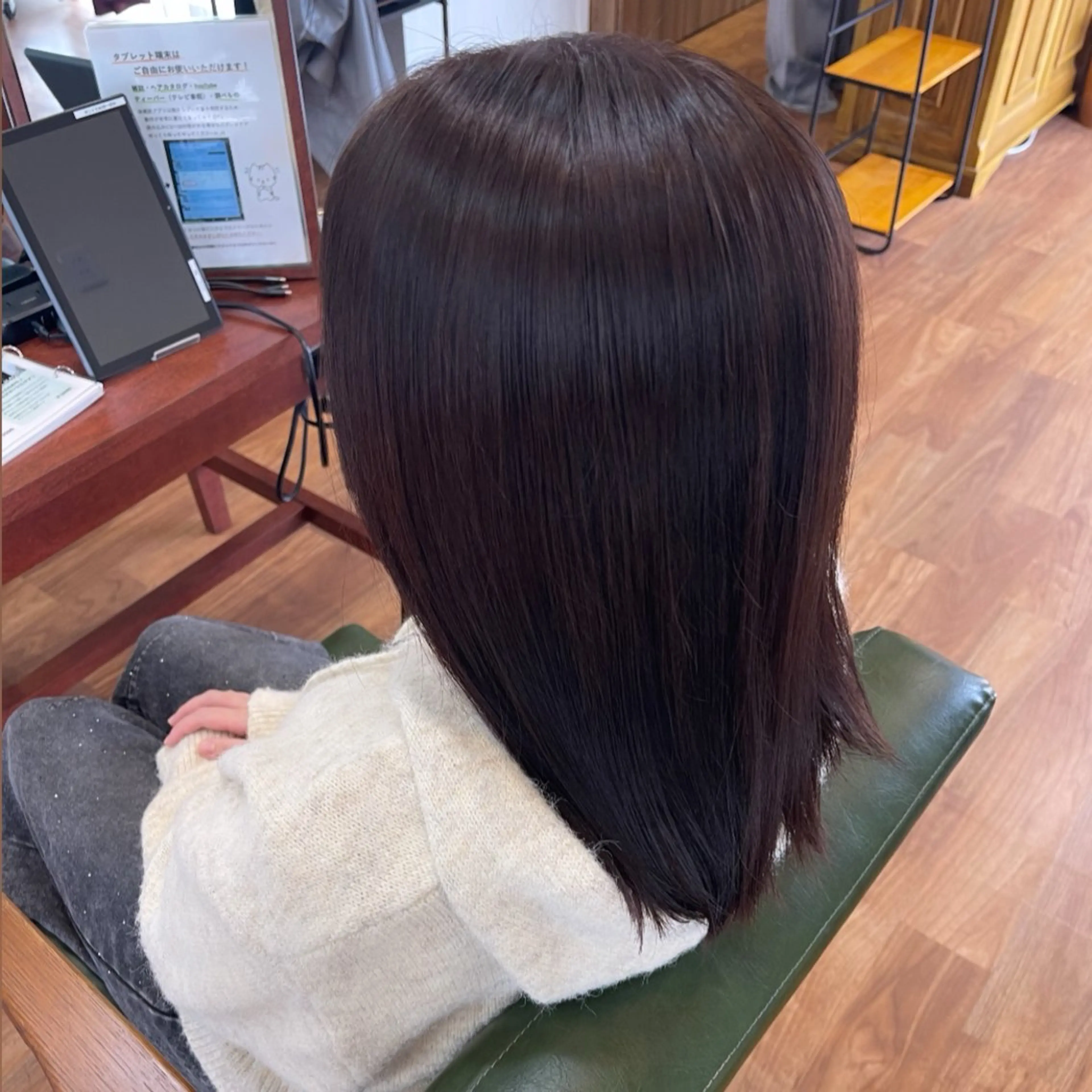 ロング カラー ブラウンカラー オーガニックカラー カット ヘアカラー Amaris おおしまのヘアスタイル