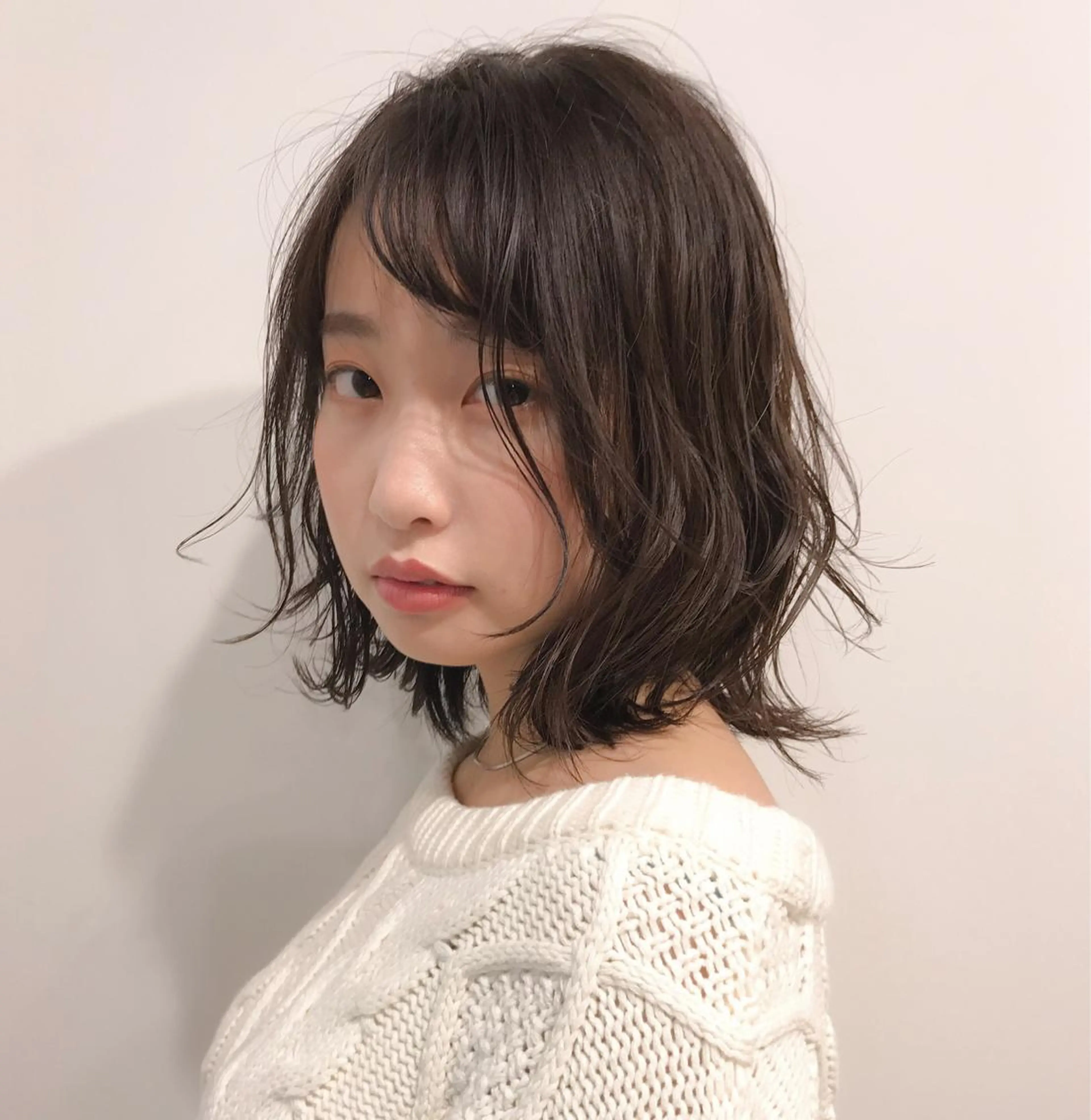 ミディアム ミディアムパーマ レイヤー/大人ボブ 渡邉【日吉美容室】のヘアスタイル