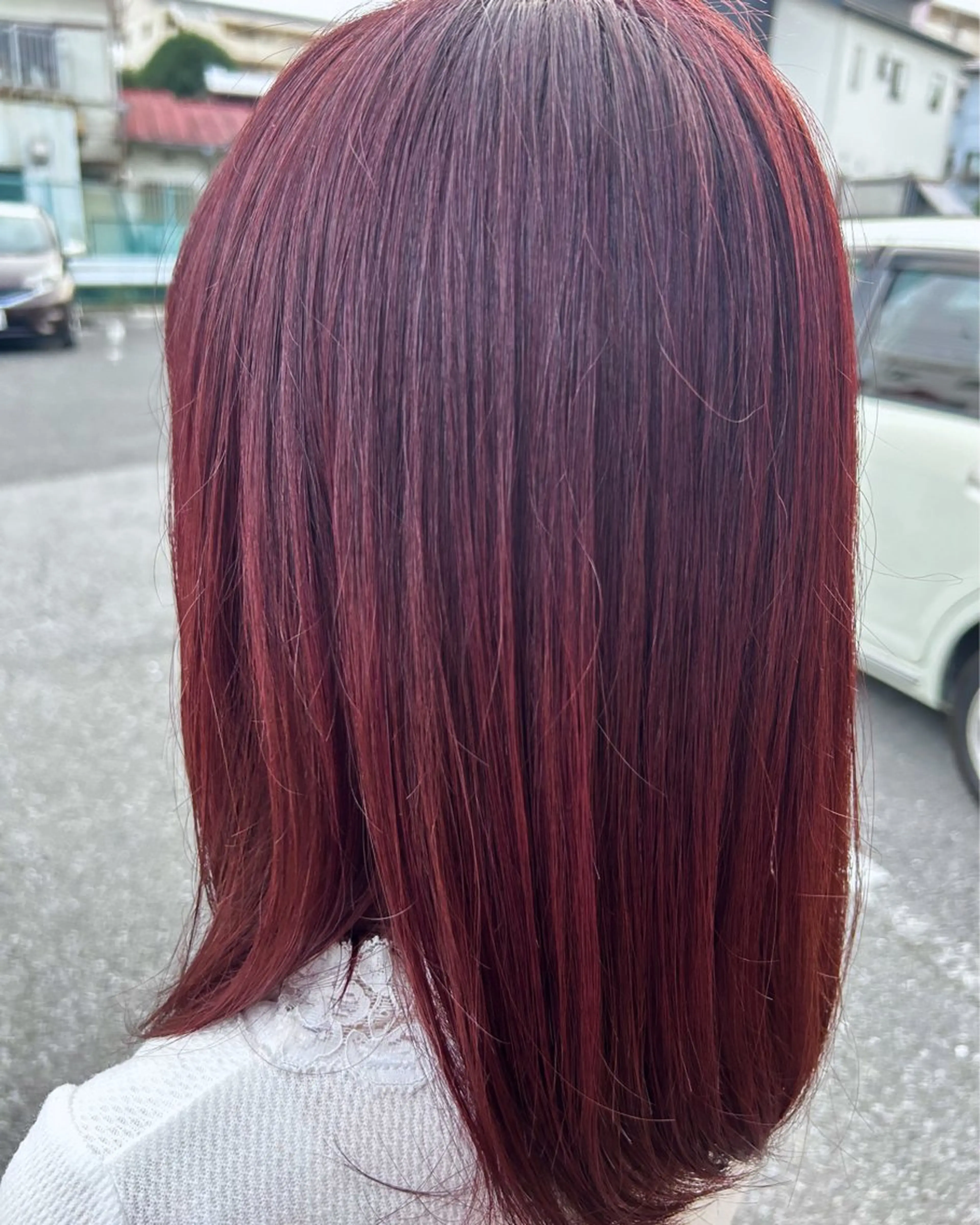 カラー カシス 坂本 瑞季 🤍 髪質改善のヘアスタイル