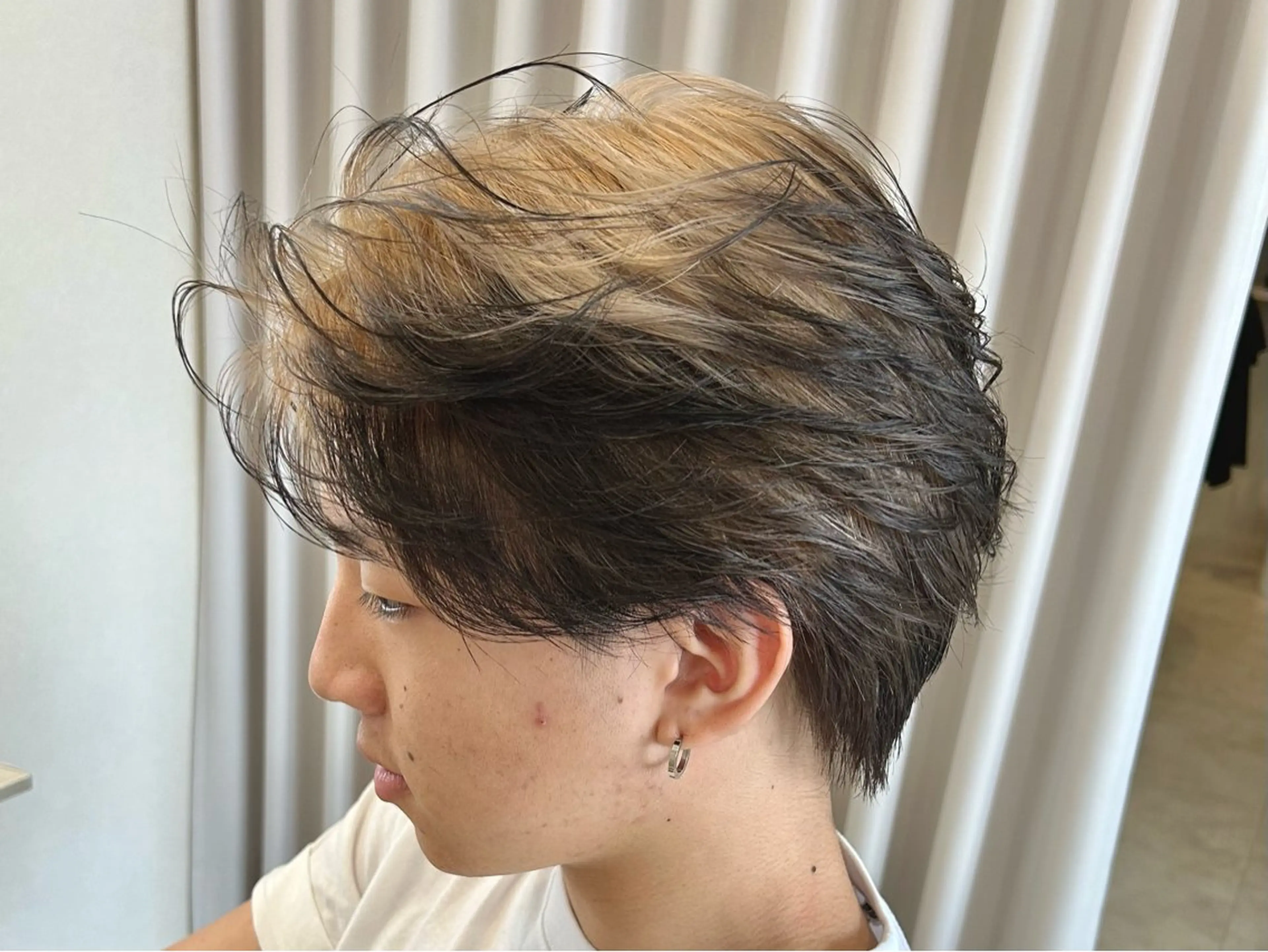 カラー メンズ 千明 大輝のヘアスタイル