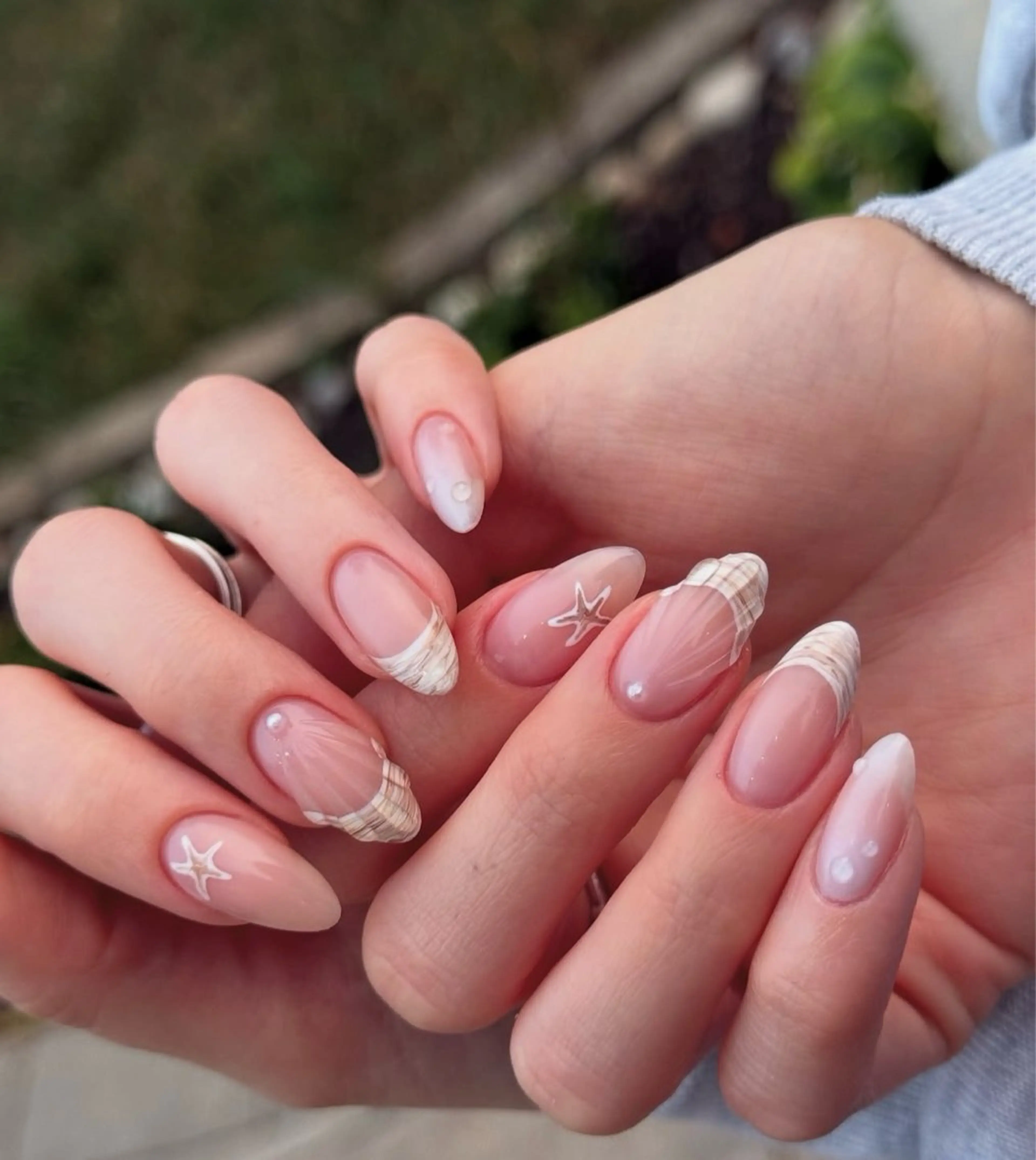 ネイル 韓国ネイル 持ち込み ニュアンスネイル ネイルチップ ハンドネイル TABI ANA.CHUOのネイルデザイン