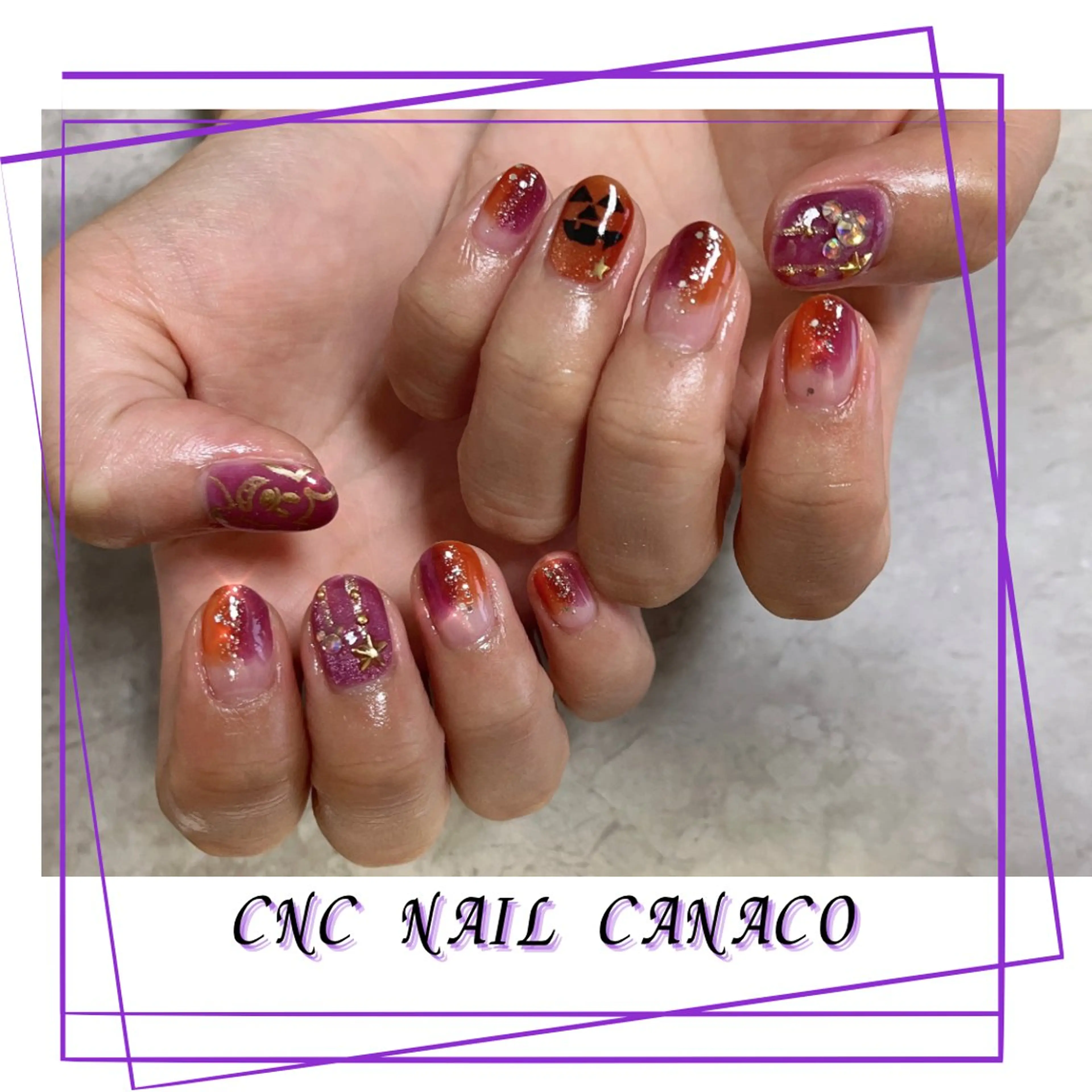 ネイル アートネイル ハロウィン メンズネイル 持ち込み ハンドネイル ハンドケア Felice所属・ベテランネイル cnc  nailのネイルデザイン