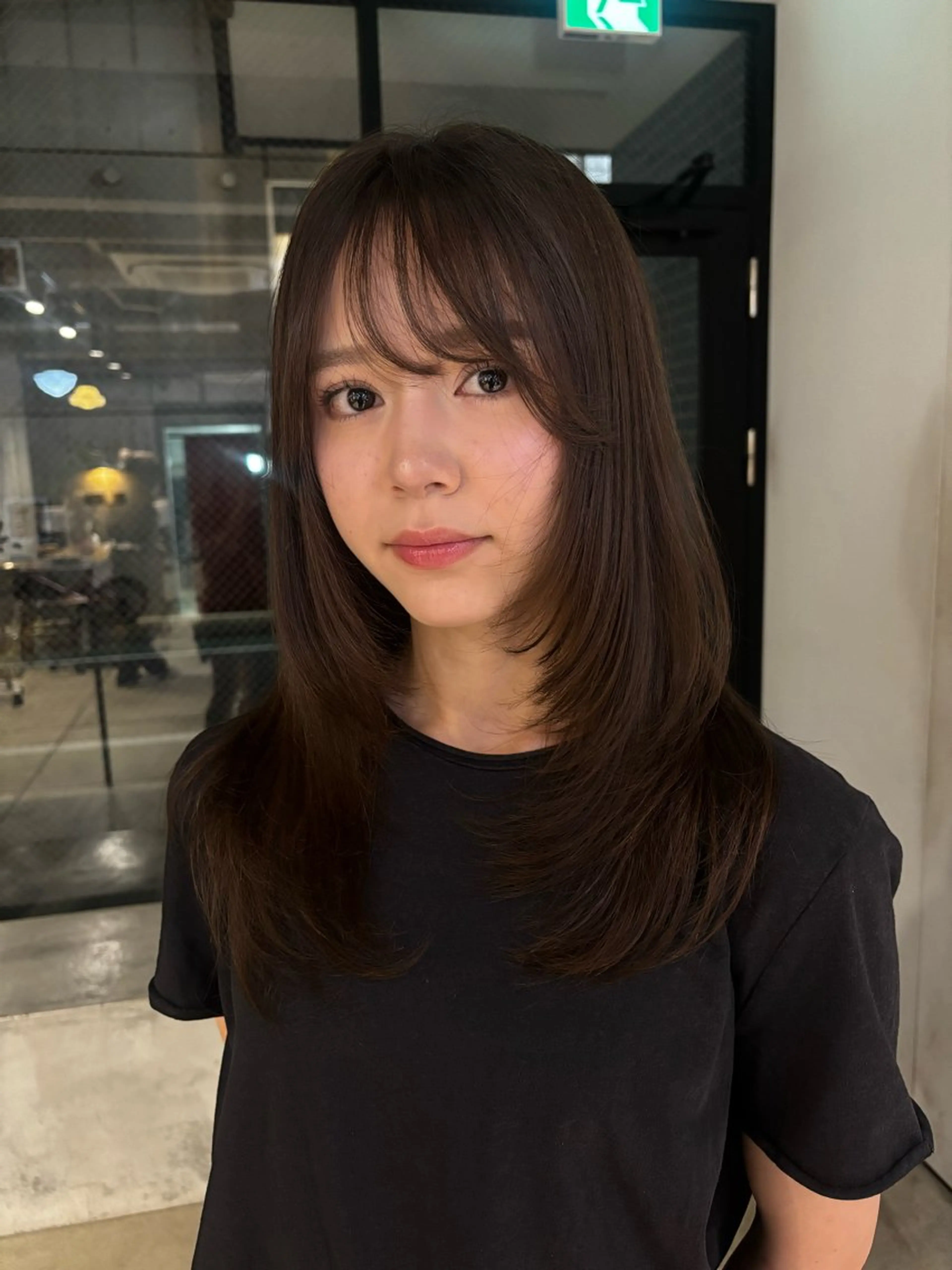 セミロング カット 艶カラー🎀メンズ カットasunaのヘアスタイル