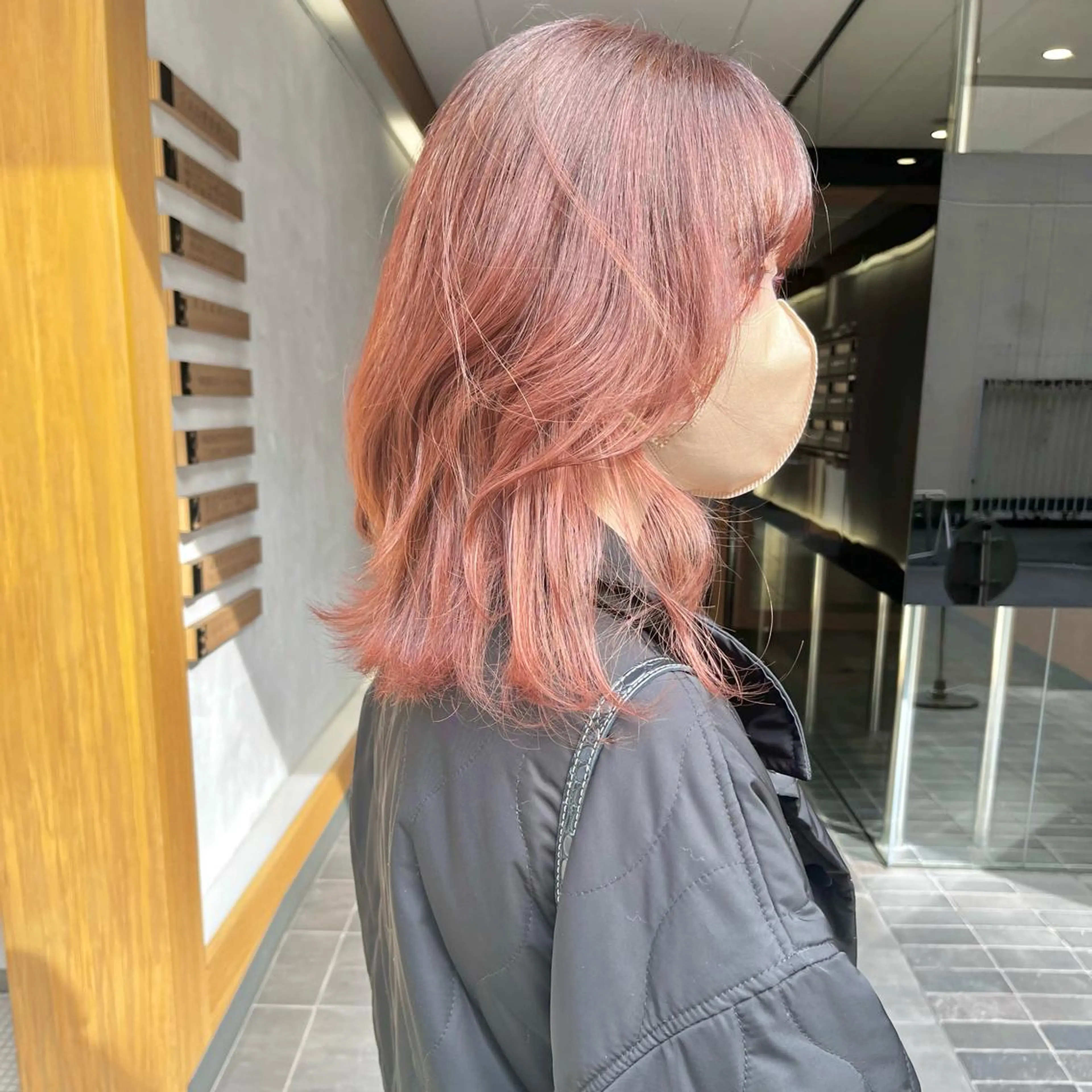 ミディアム カラー 堺 鳳 ママ美容師 yukariのヘアスタイル