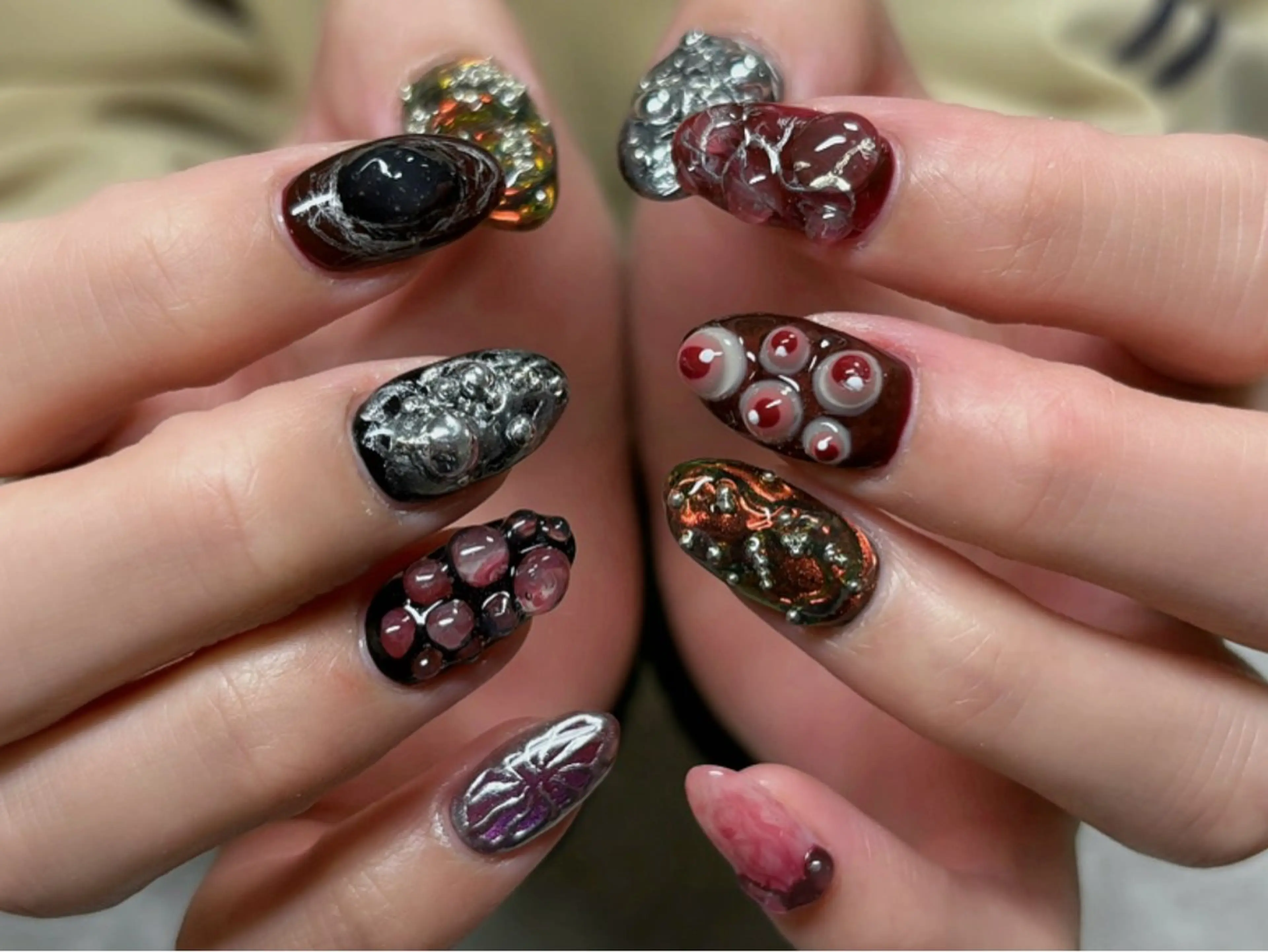 ネイル ハンドネイル 【Zina京都駅前】 きぬがわ らむのネイルデザイン