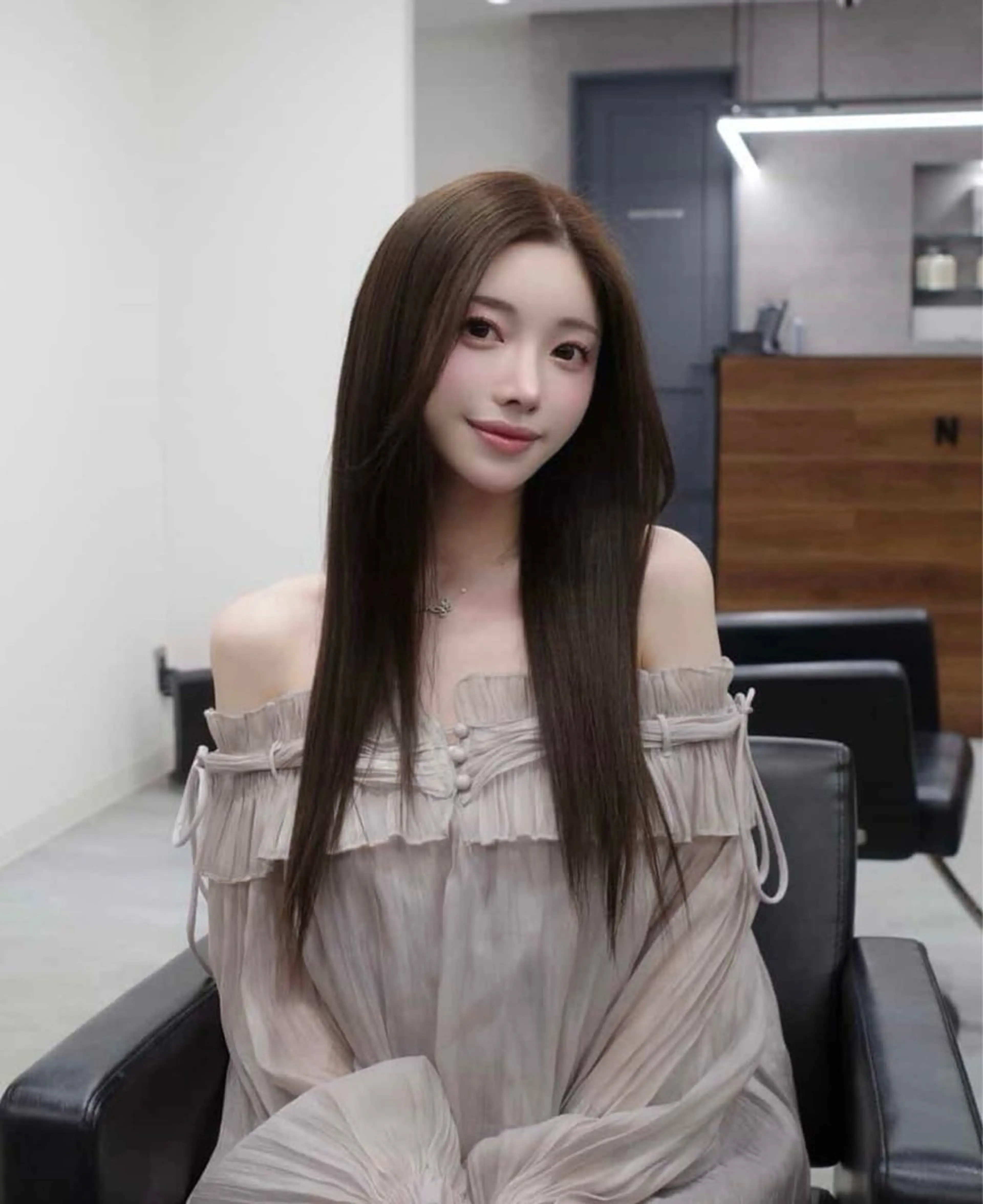 ロング カラー 韓国風ヘア ワンホンヘア ヘアカラー トリートメント MAKO ❤️‍🔥NEXTのヘアスタイル