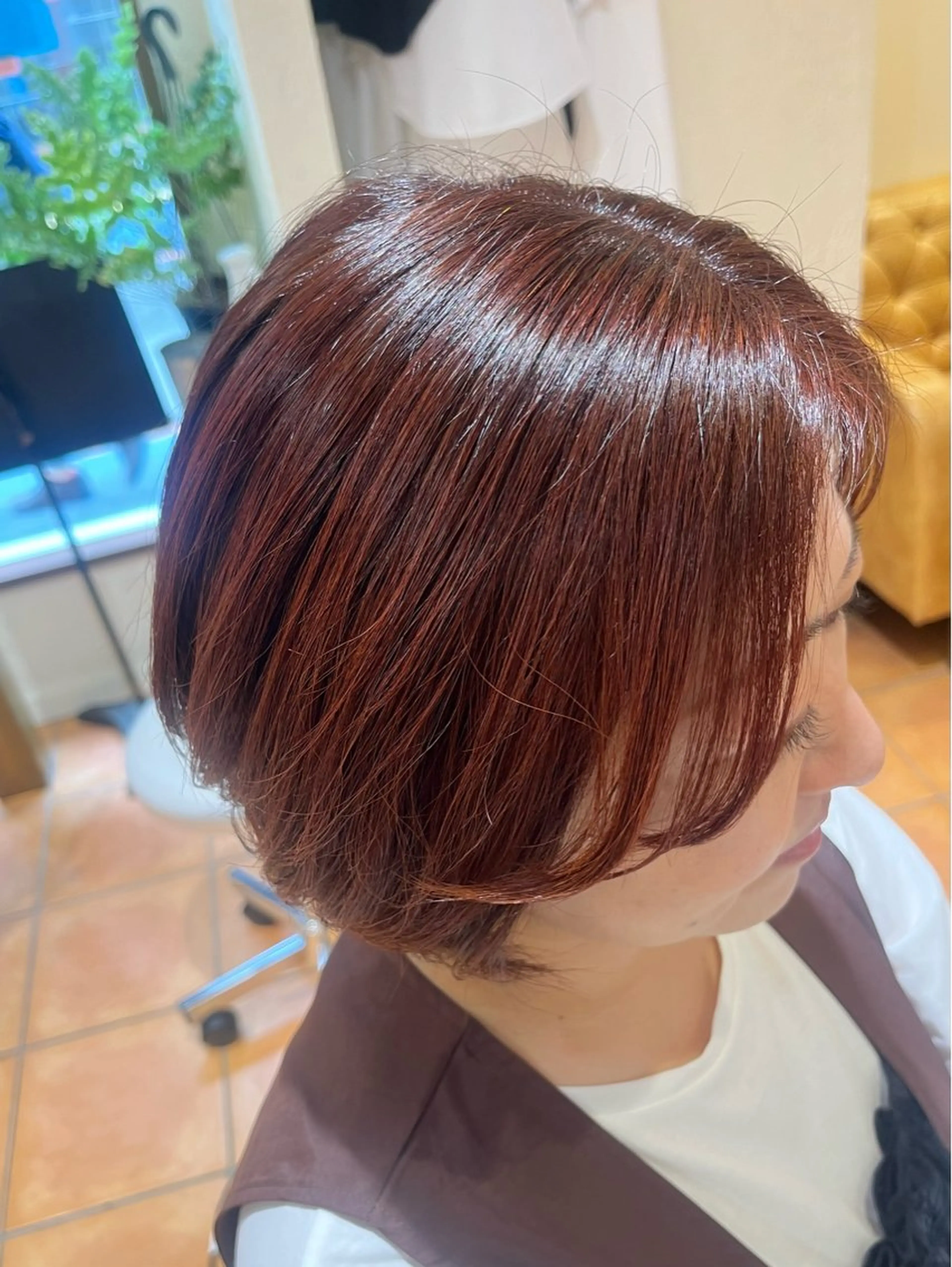 ショート カラー ボルドーカラー ほそや うらら / モデル募集中🌹のヘアスタイル