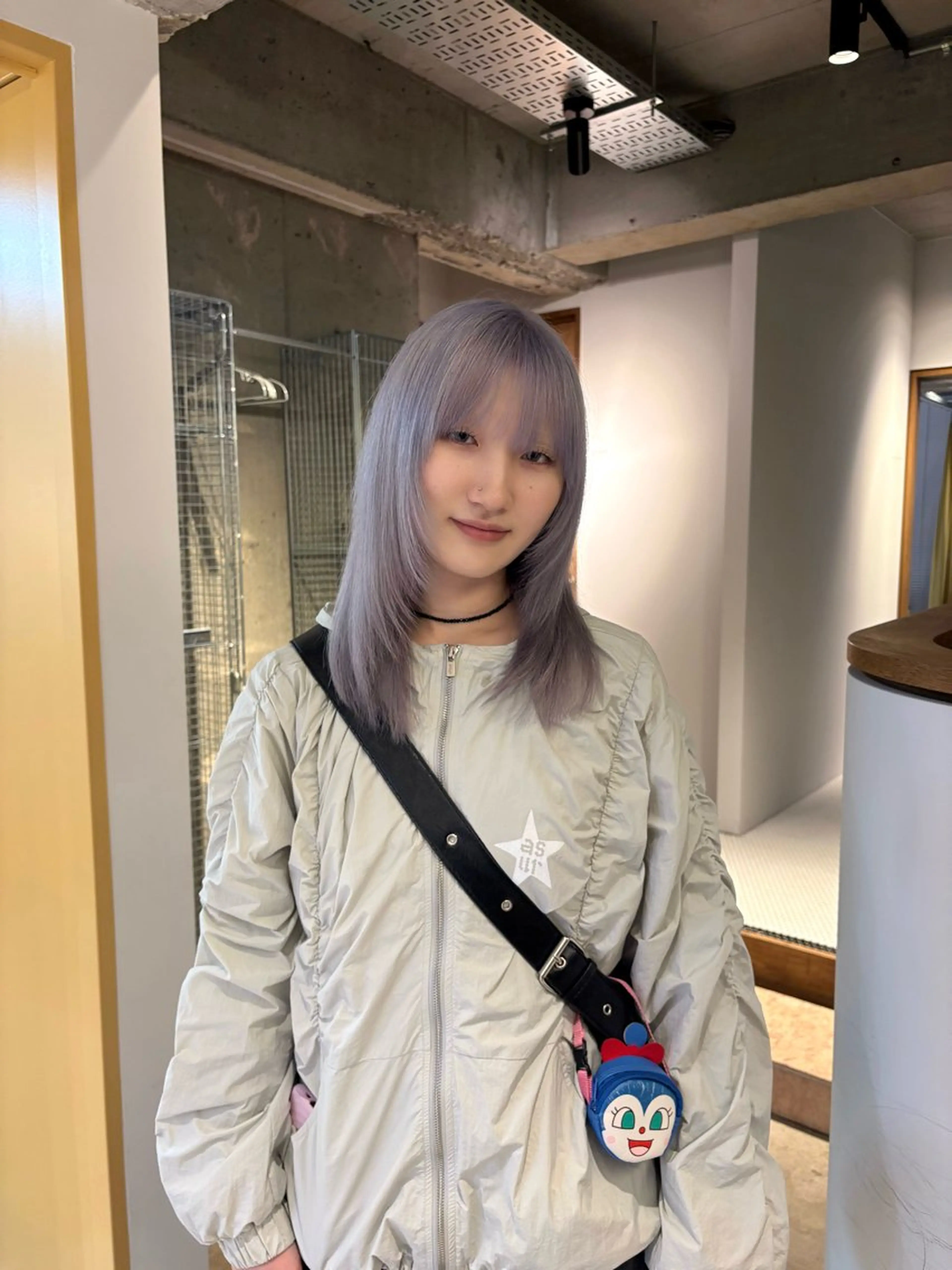 セミロング カラー ラベンダーカラー シルバー ヘアカラー 名駅/ブリーチカラー /masaki⠀のヘアスタイル