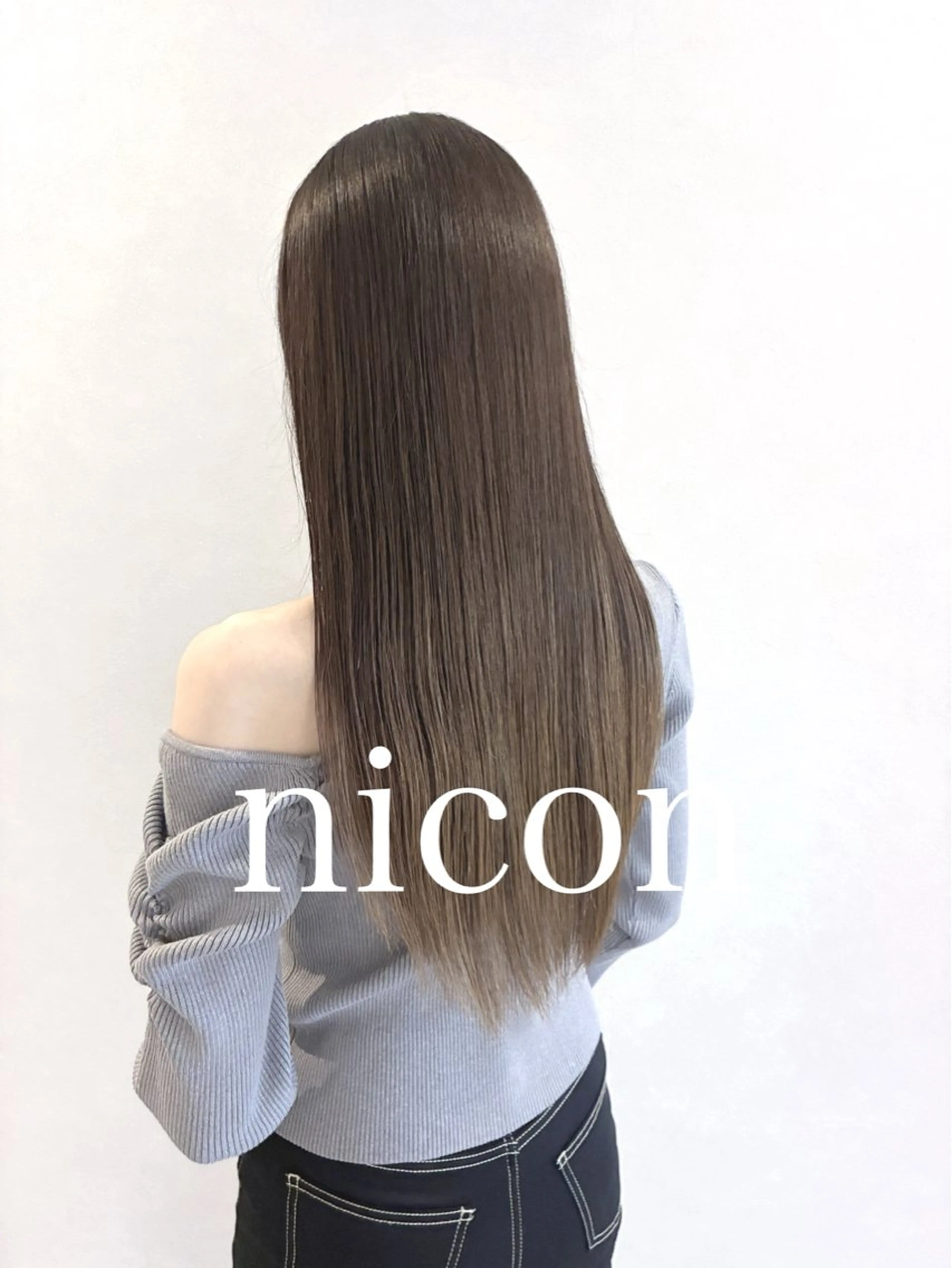 ロング 髪質改善 髪質改善カラーのヘアスタイル