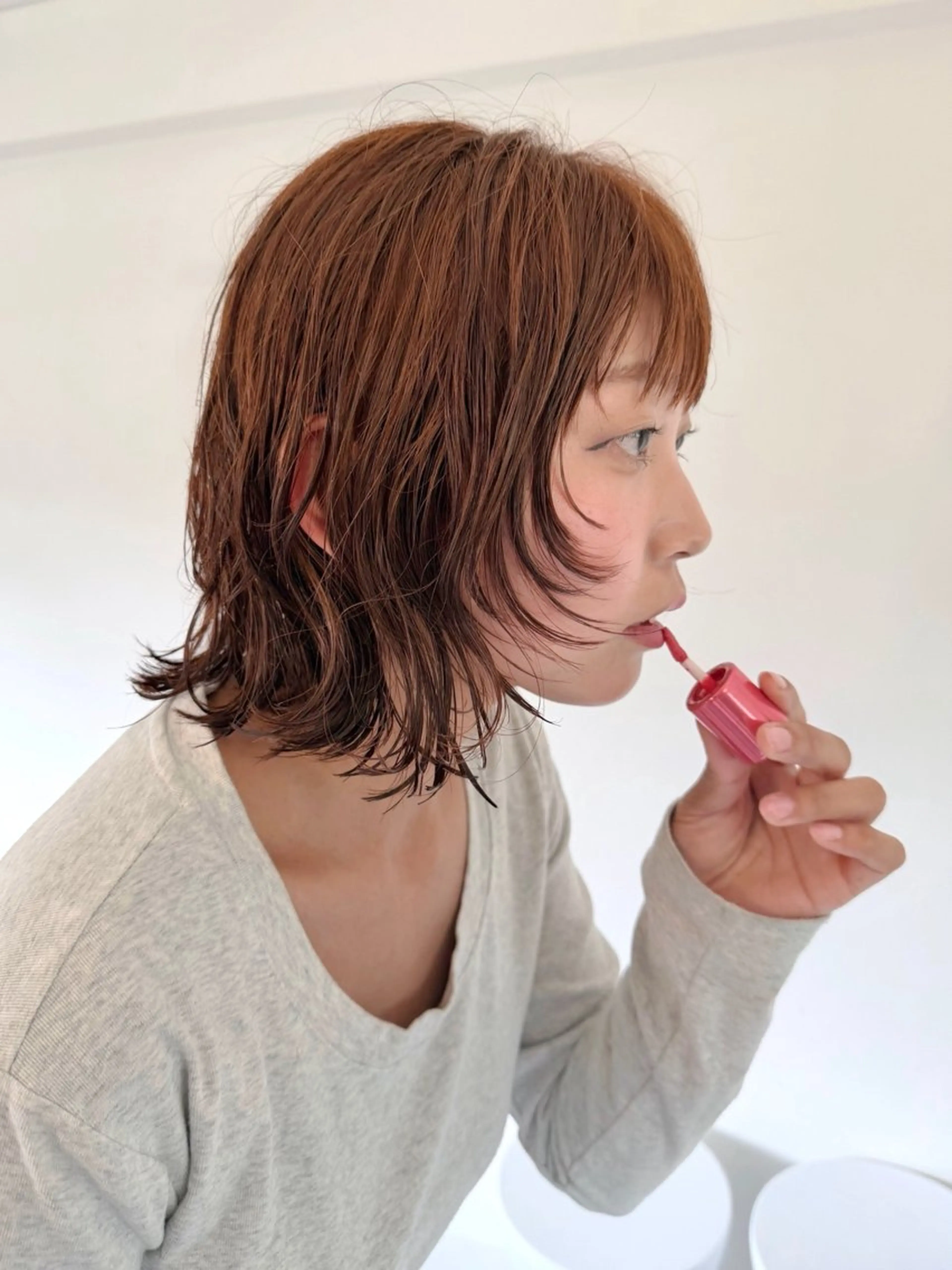 ショート カラー ブリーチ ブラウンカラー キャラメルブラウン ブリーチなしカラー ボブ カット ヘアカラー トリートメント Kaito🐶 /デザイン/レイヤーのヘアスタイル