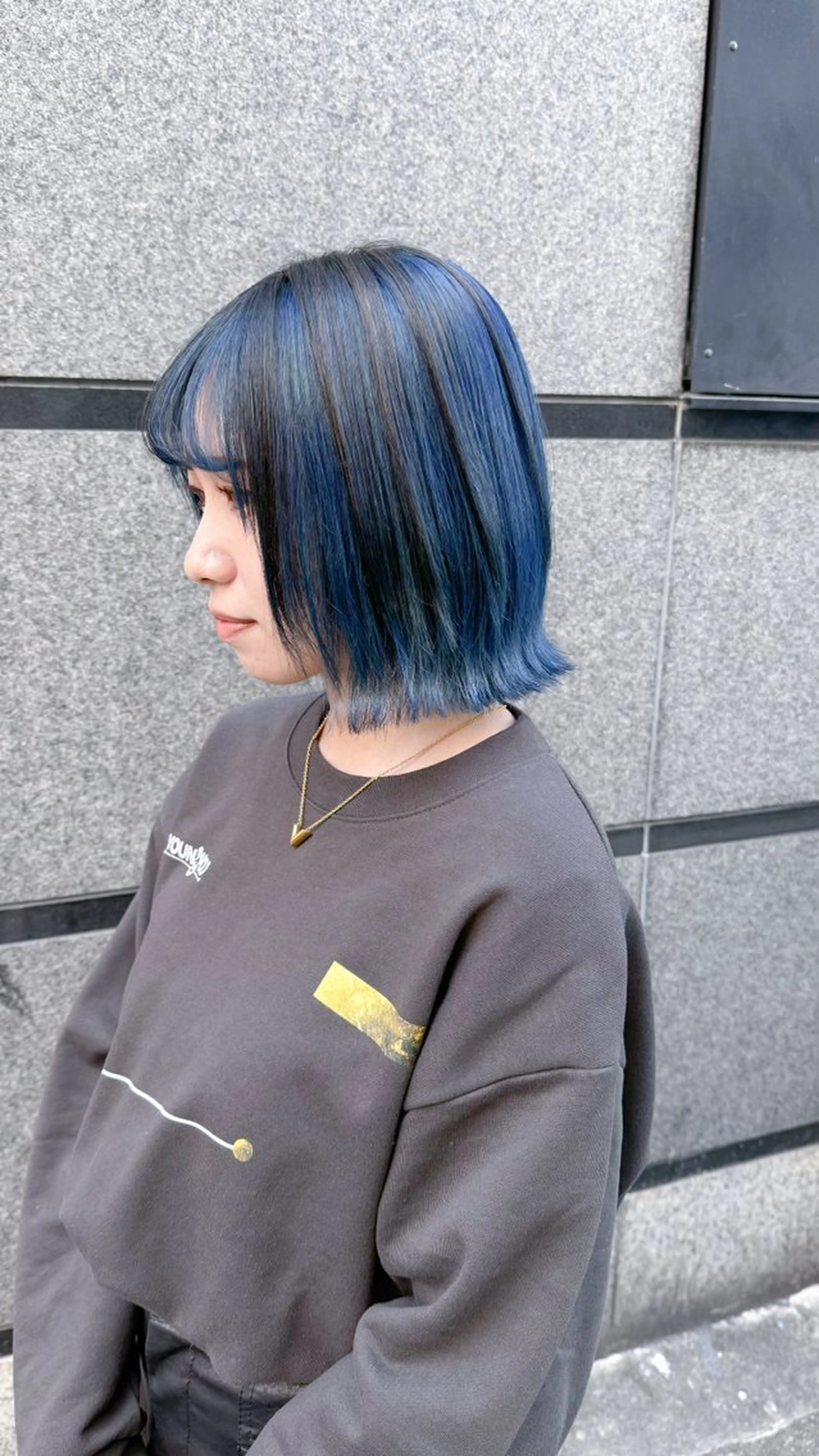 ミディアム カラー ヘアカラー トリートメント 横浜🍒ルーツカラー エクステ／RIEのヘアスタイル