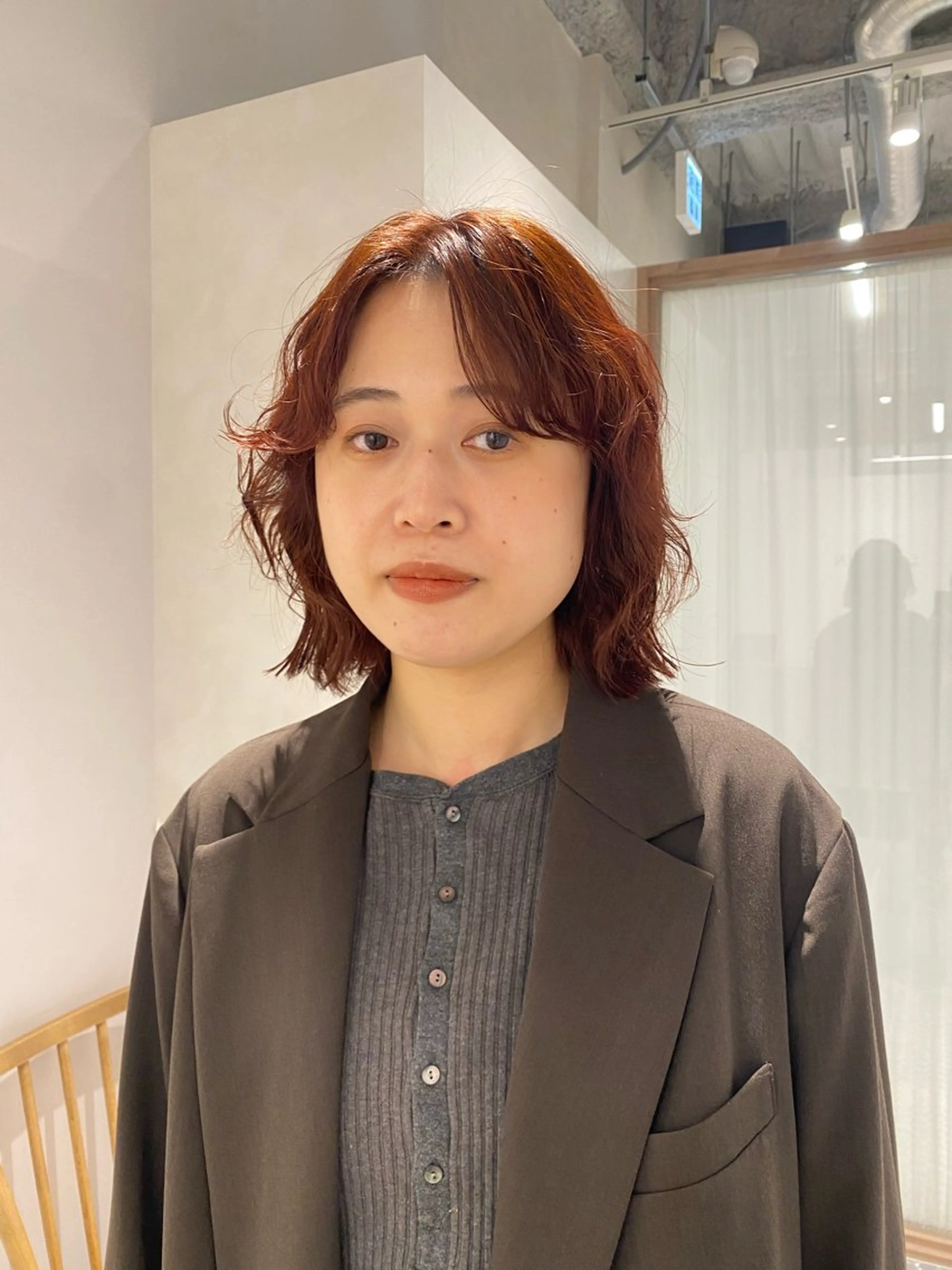 ミディアム カラー 砂原 ひよりのヘアスタイル