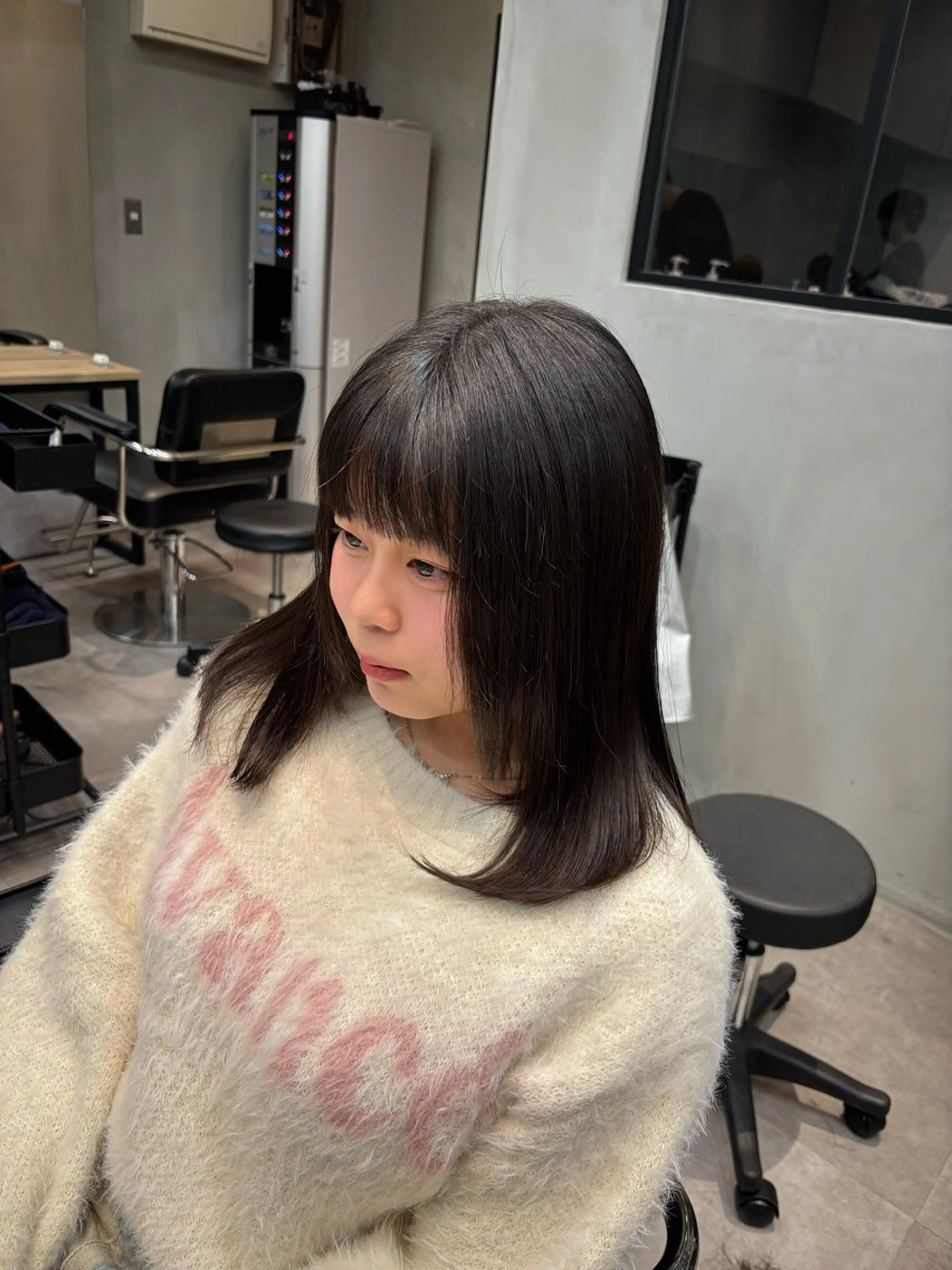 ミディアム カット 片平 帆香のヘアスタイル