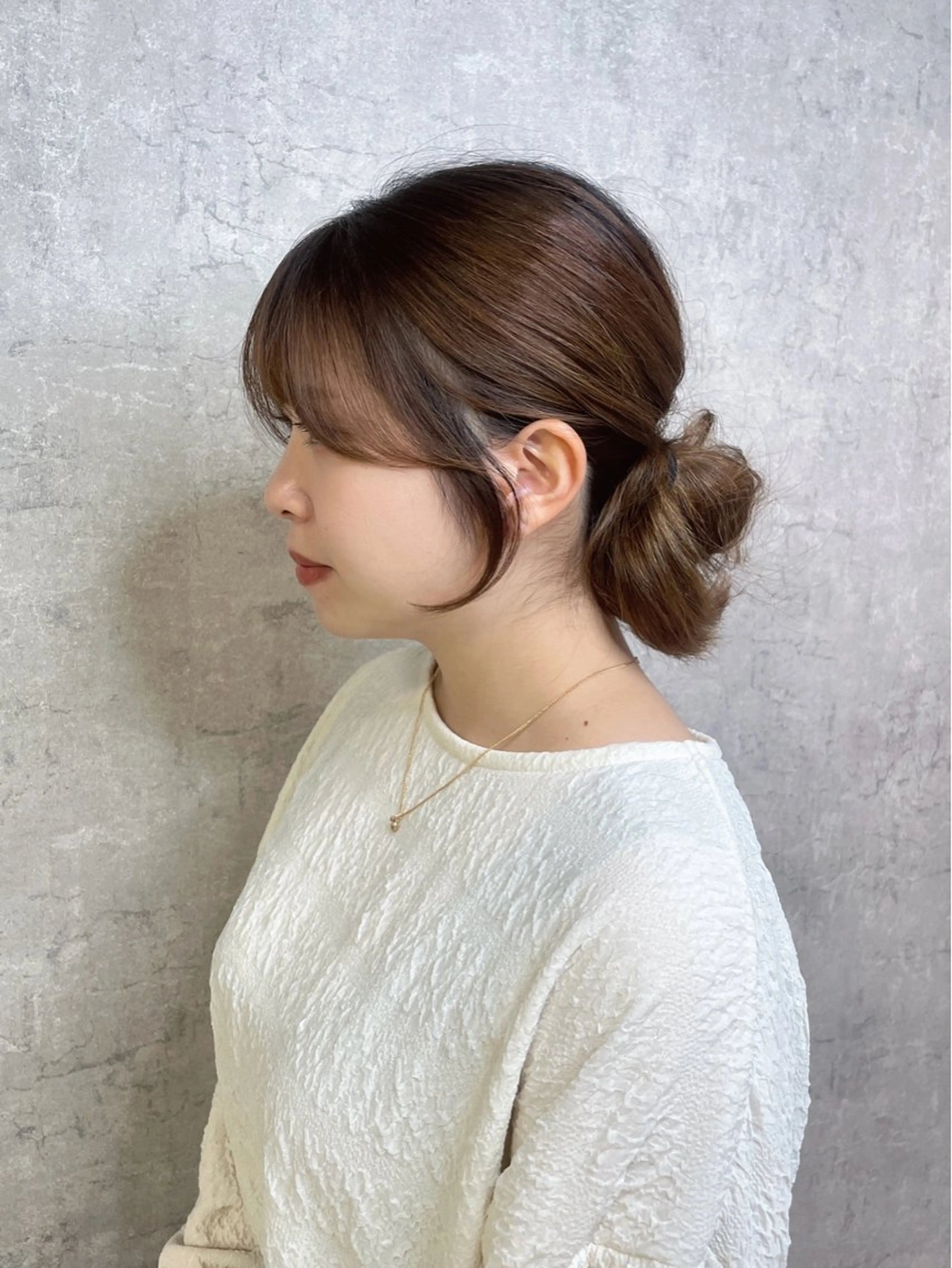 ミディアム 顔まわりレイヤー 顔周りカット 姫カット 髪質改善 韓国風ヘア カット トリートメント トレンド韓国レイヤー 🇰🇷のんのヘアスタイル