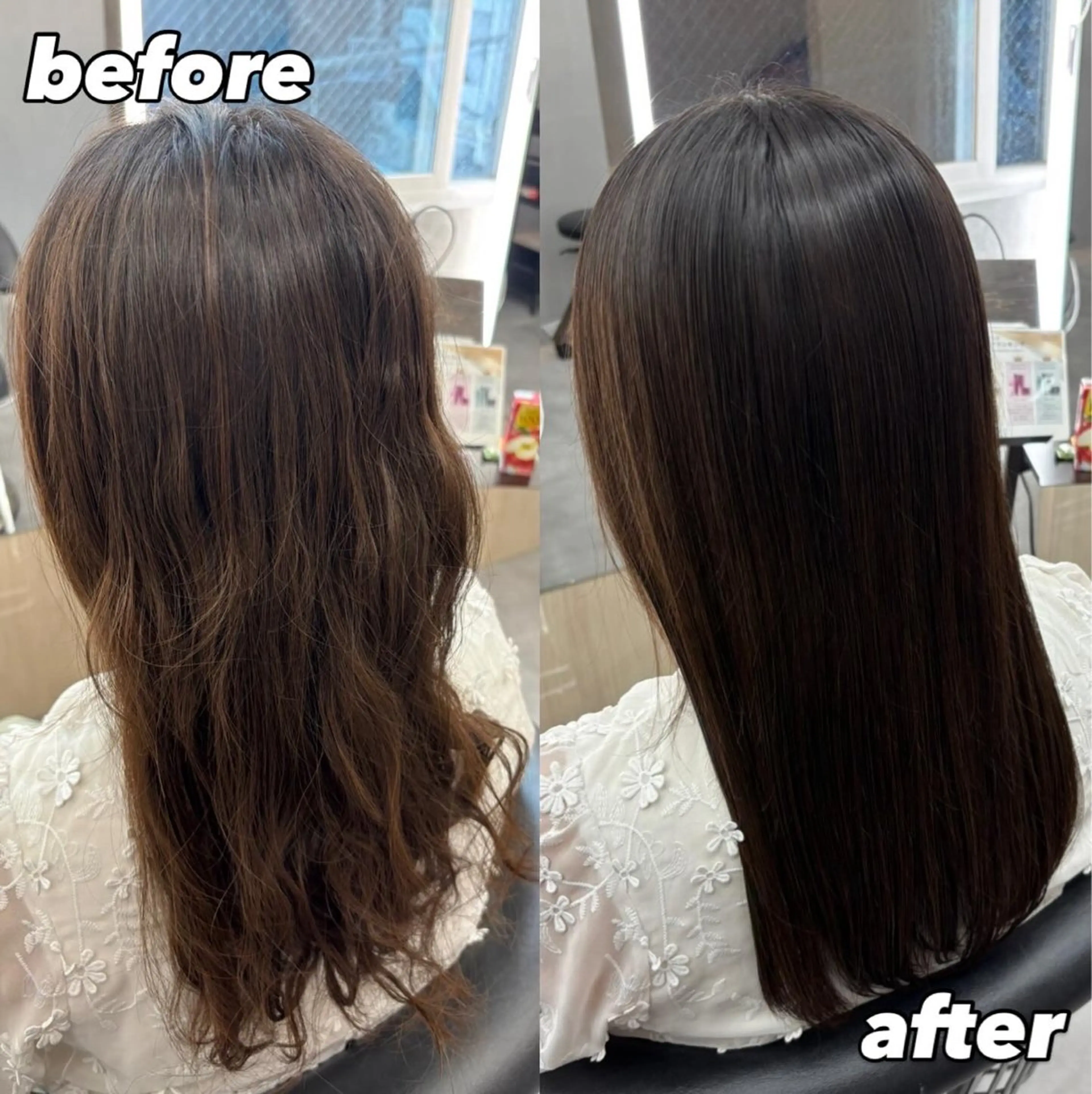 ロング トリートメント 縮毛矯正/カラ ー/艶髪🌻ひな🌻のヘアスタイル