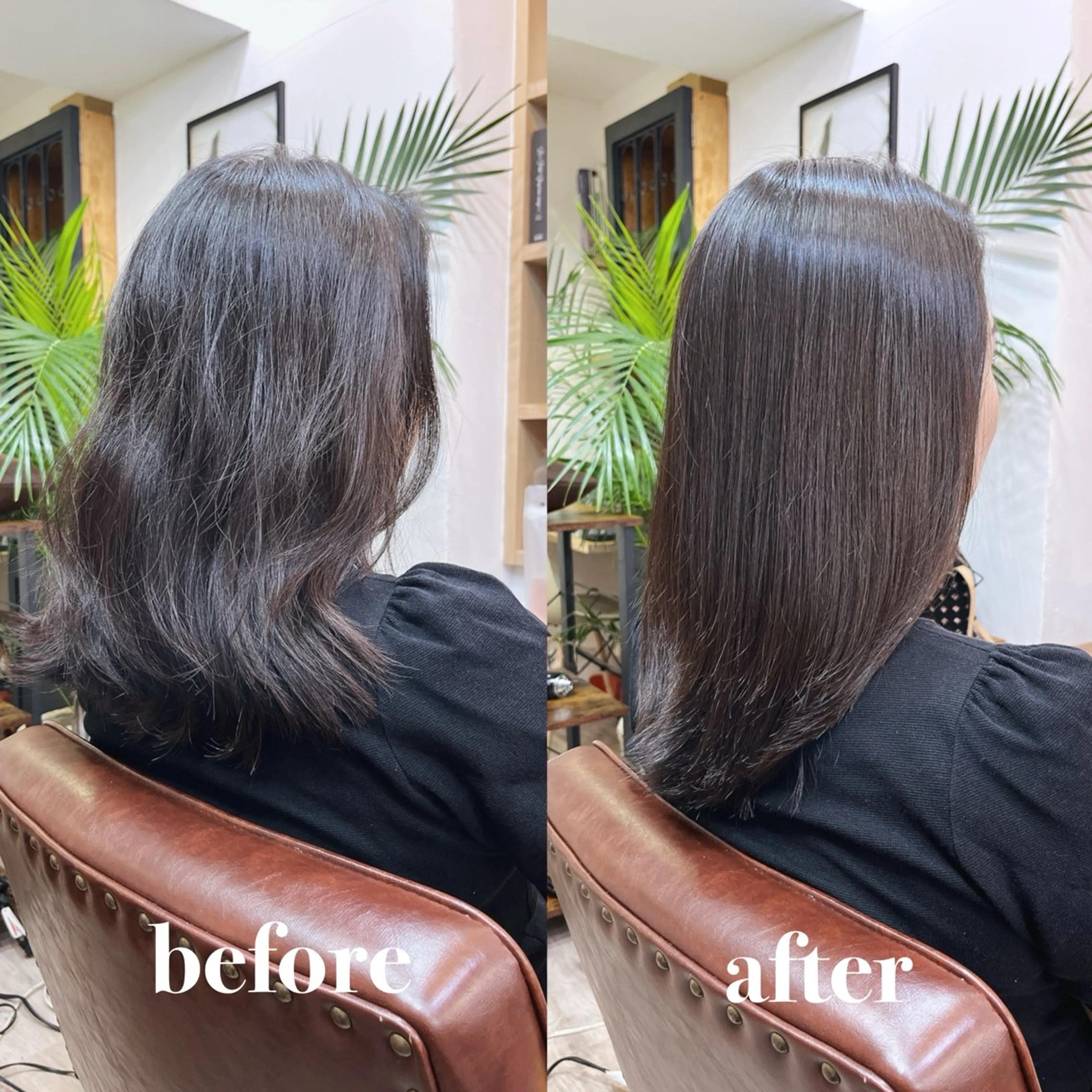 ミディアム 髪質改善 縮毛矯正 トリートメント 矢口 嵩人のヘアスタイル