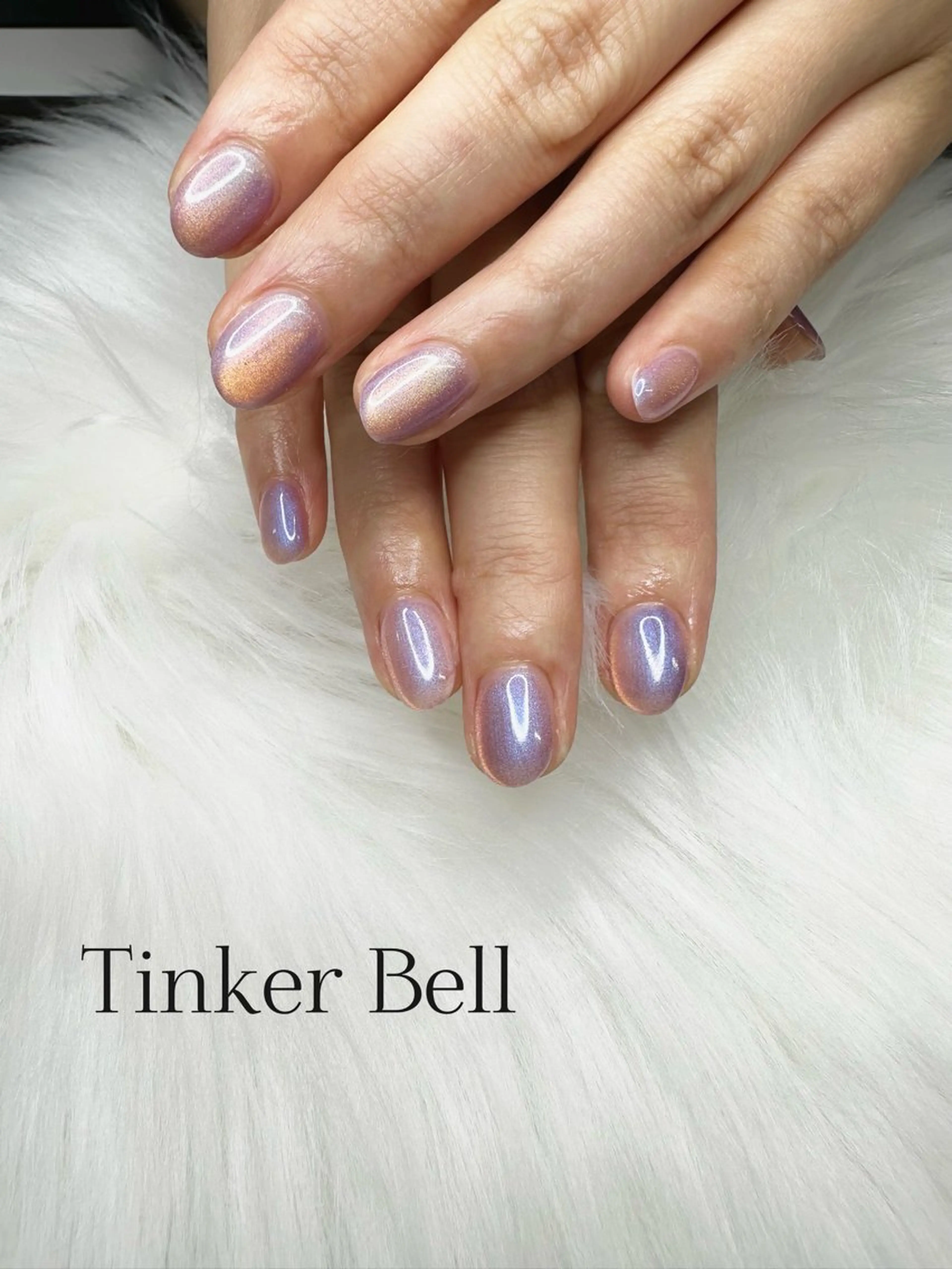 ネイル マグネットネイル ハンドネイル Tinker Bellのネイルデザイン