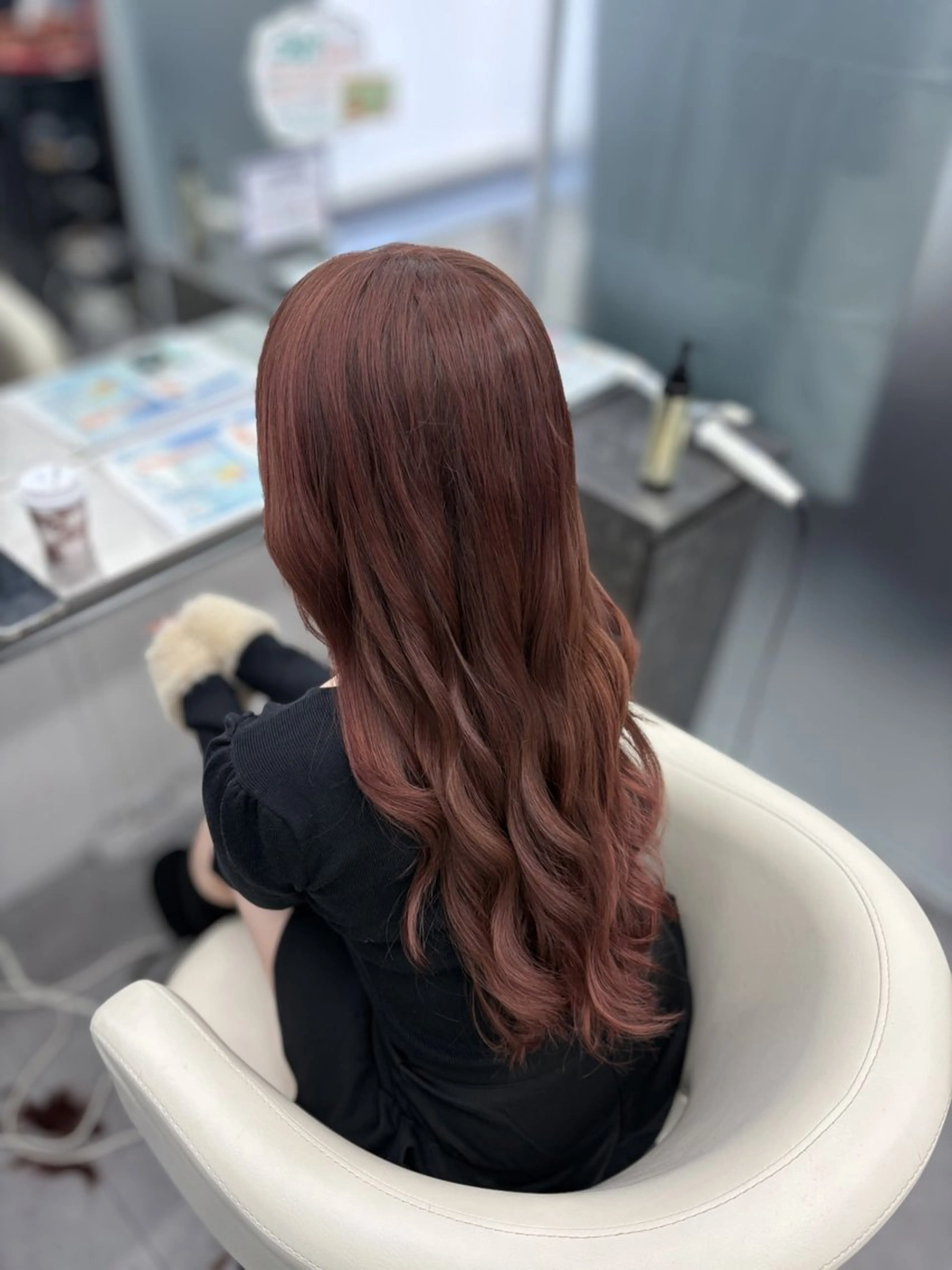 ロング カラー カット ヘアカラー トリートメント トレンド甘めガーリー Mizuki☁️🫧のヘアスタイル