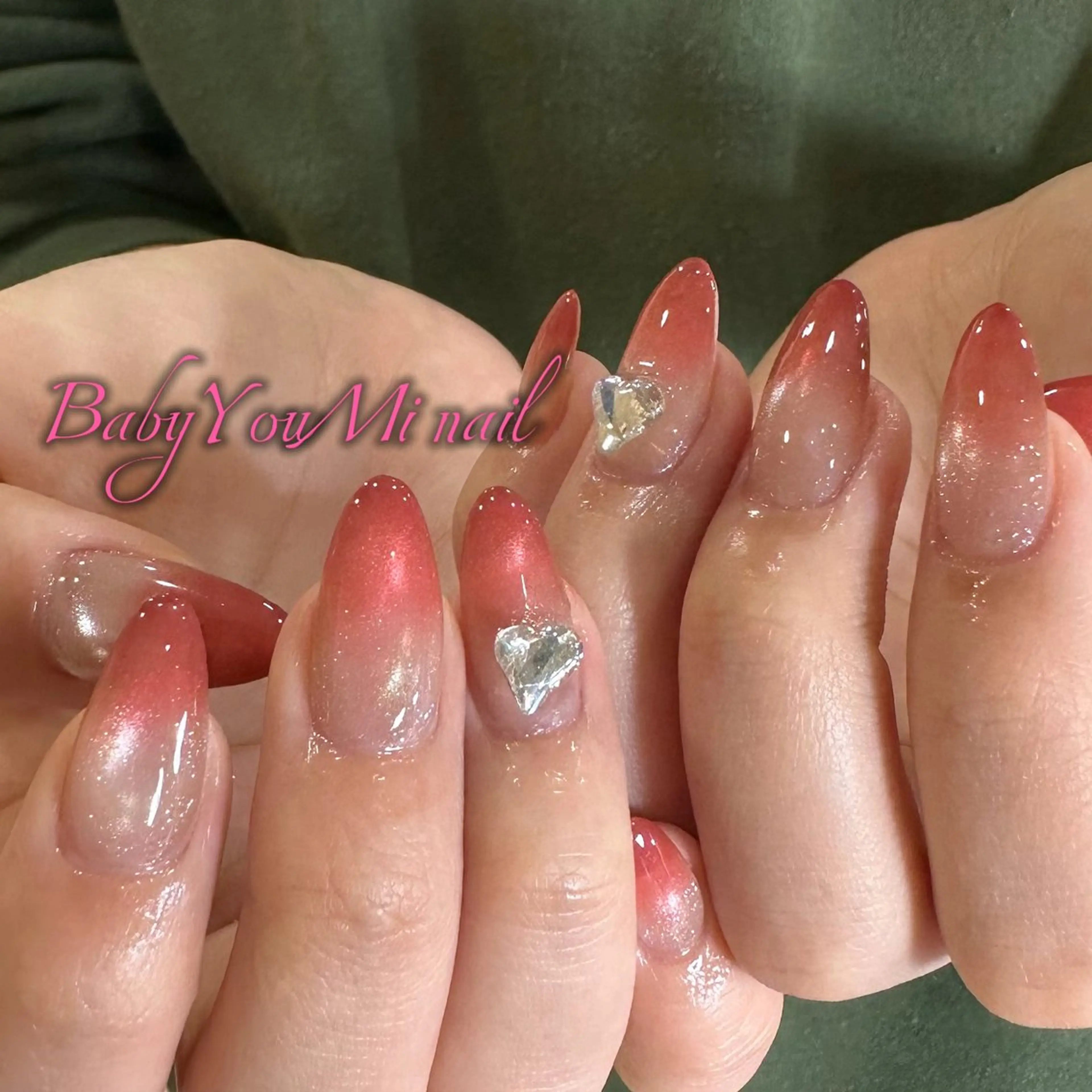 ネイル オーロラネイル 成人式 フットネイル フレンチネイル ジェルネイル ハンドネイル Oomiya 服部のネイルデザイン