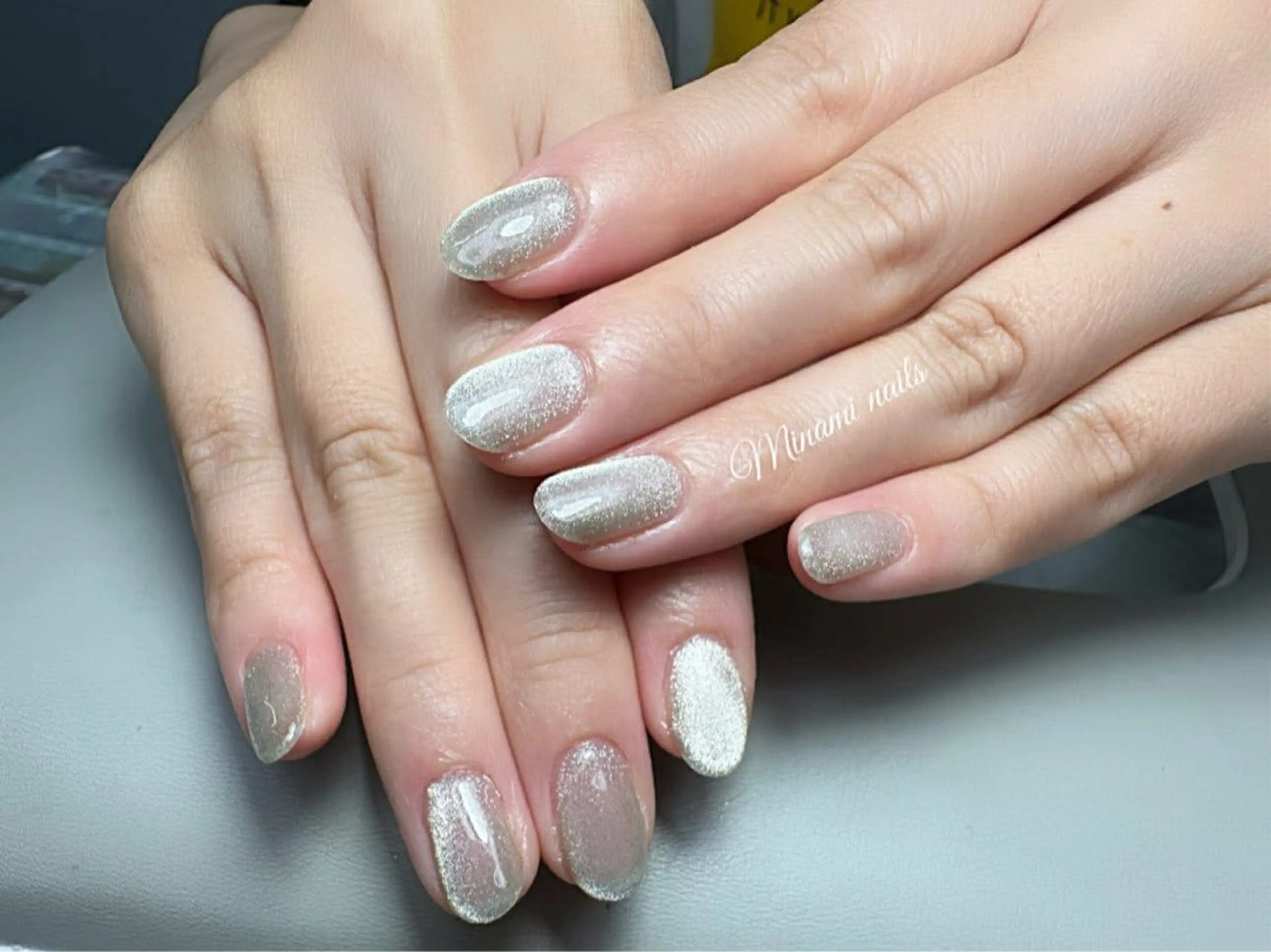 ネイル アートネイル オーロラネイル ガーリー キラキラネイル 韓国ネイル Minami Nailsのネイルデザイン