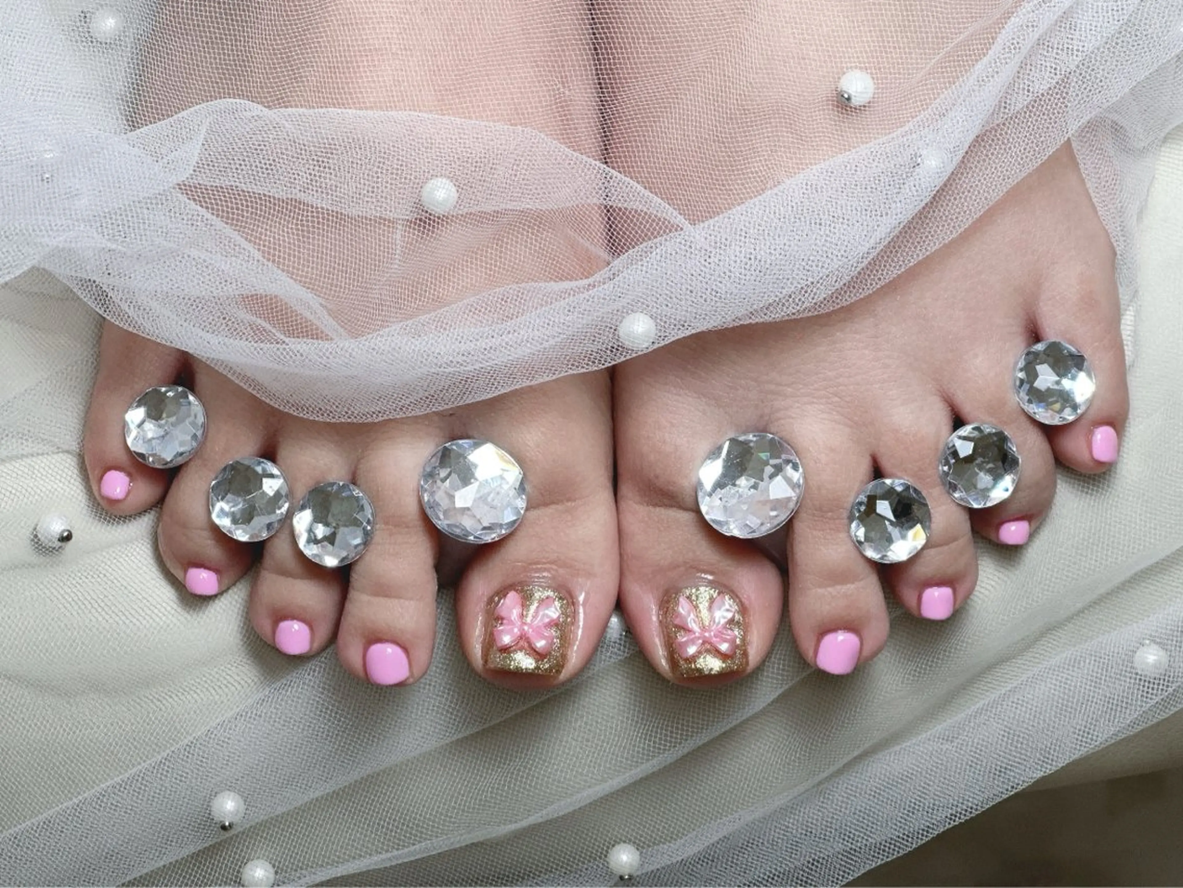 ネイル フットネイル Eclat〔ｴｸﾗ〕 MOEKA𝜗𝜚*のネイルデザイン