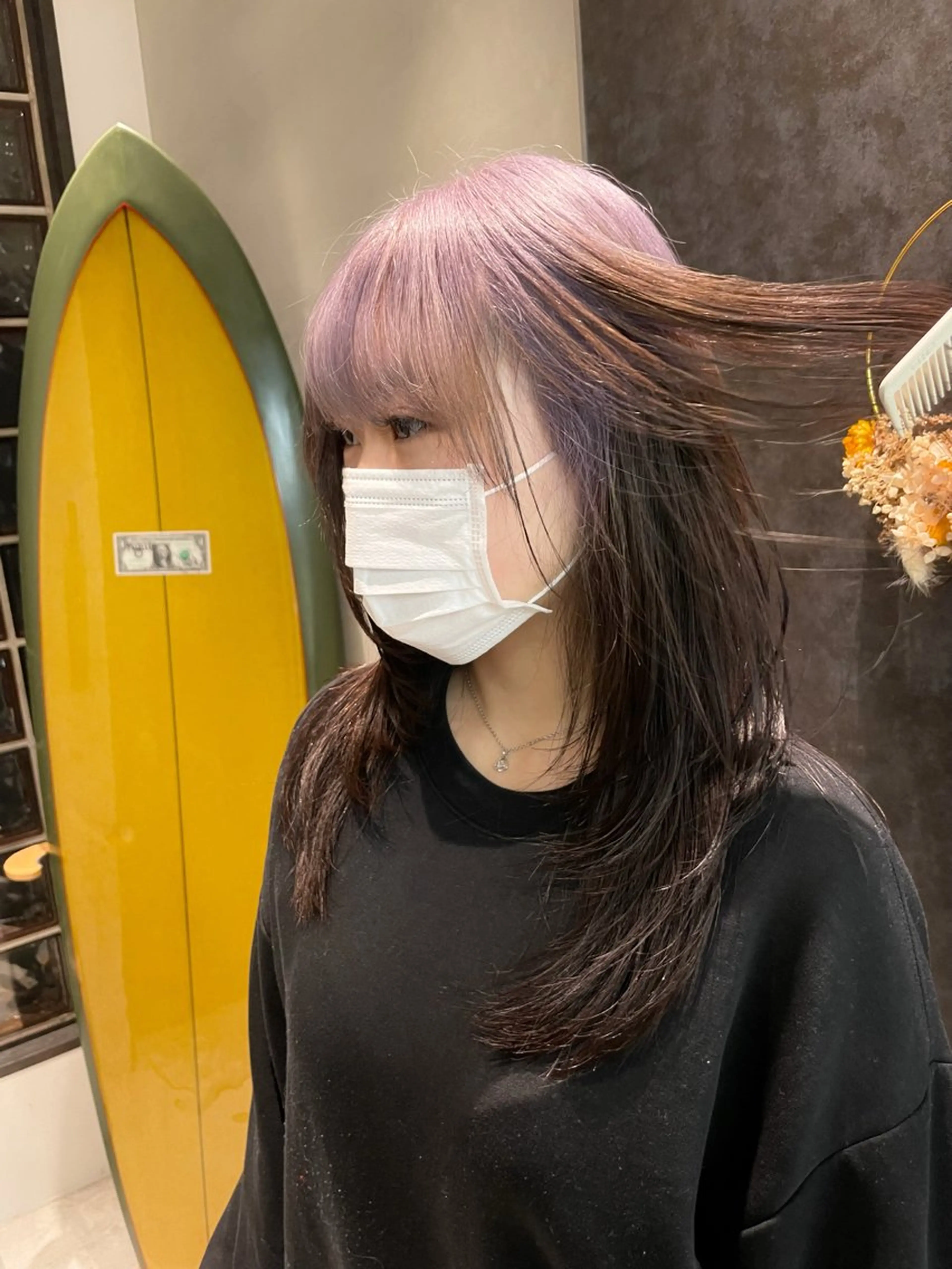 セミロング カラー レイヤーカット カット ヘアカラー トリートメント ♥️ブリーチ/ボブ/ レイヤー♥️maiのヘアスタイル