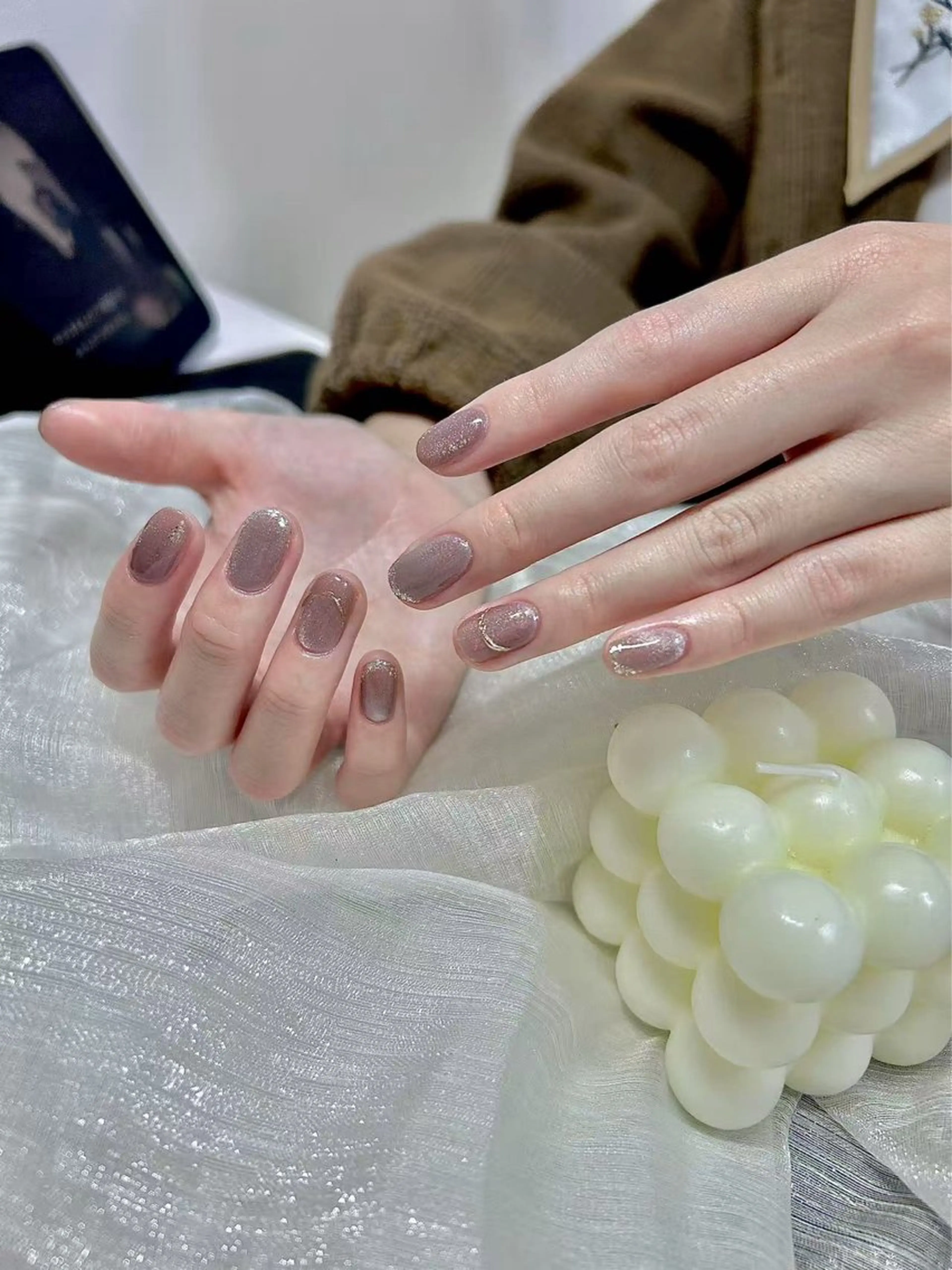 ネイル スカルプネイル シンプルネイル Lu nailsalonのネイルデザイン