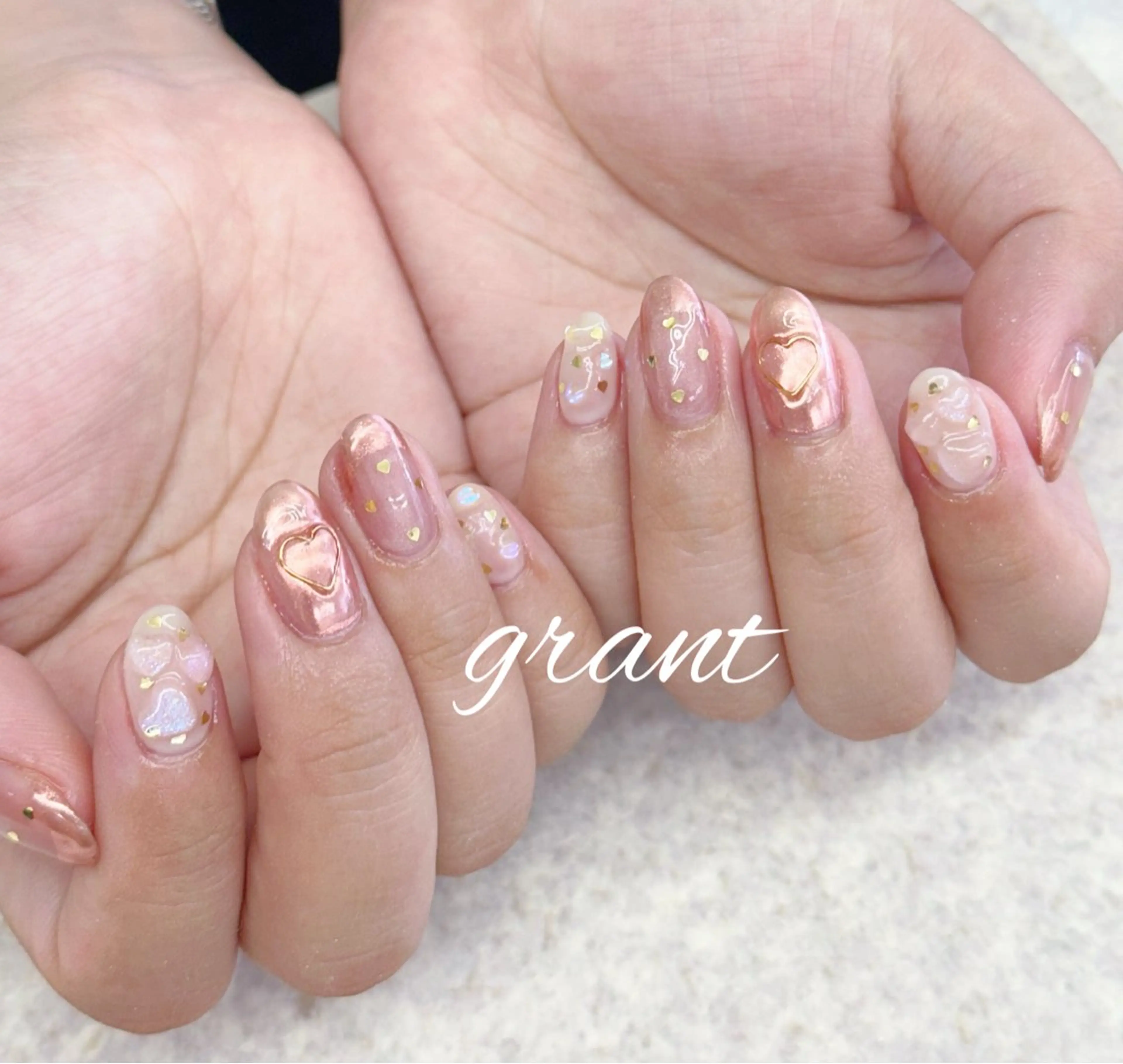 ネイル ミラーネイル ハンドネイル nail salon grant所属・nailsalon grantのネイルデザイン