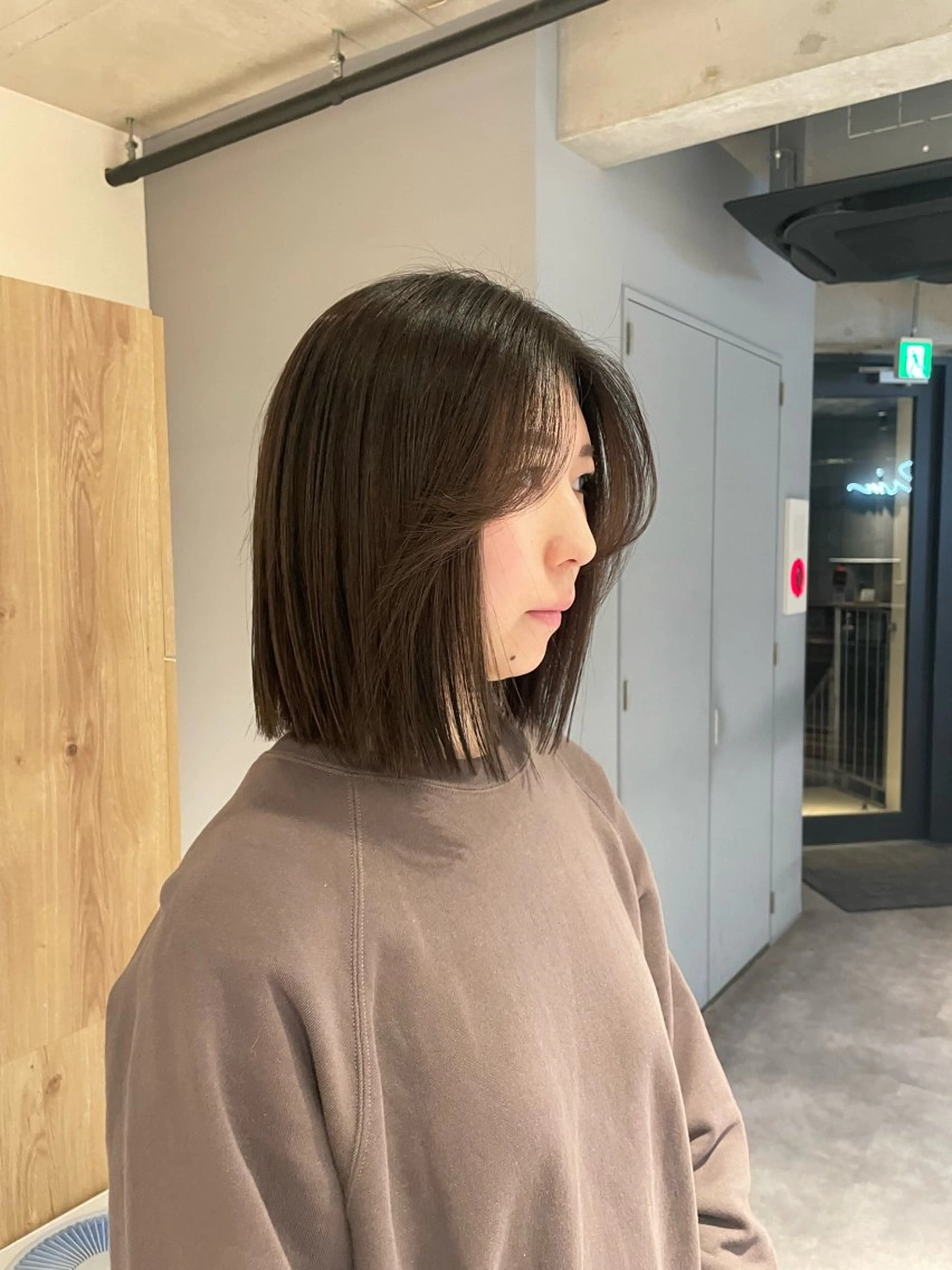 ショート カラー グレージュ カット ヘアカラー 葉月/ボブ/ 透明感カラー／中目黒のヘアスタイル