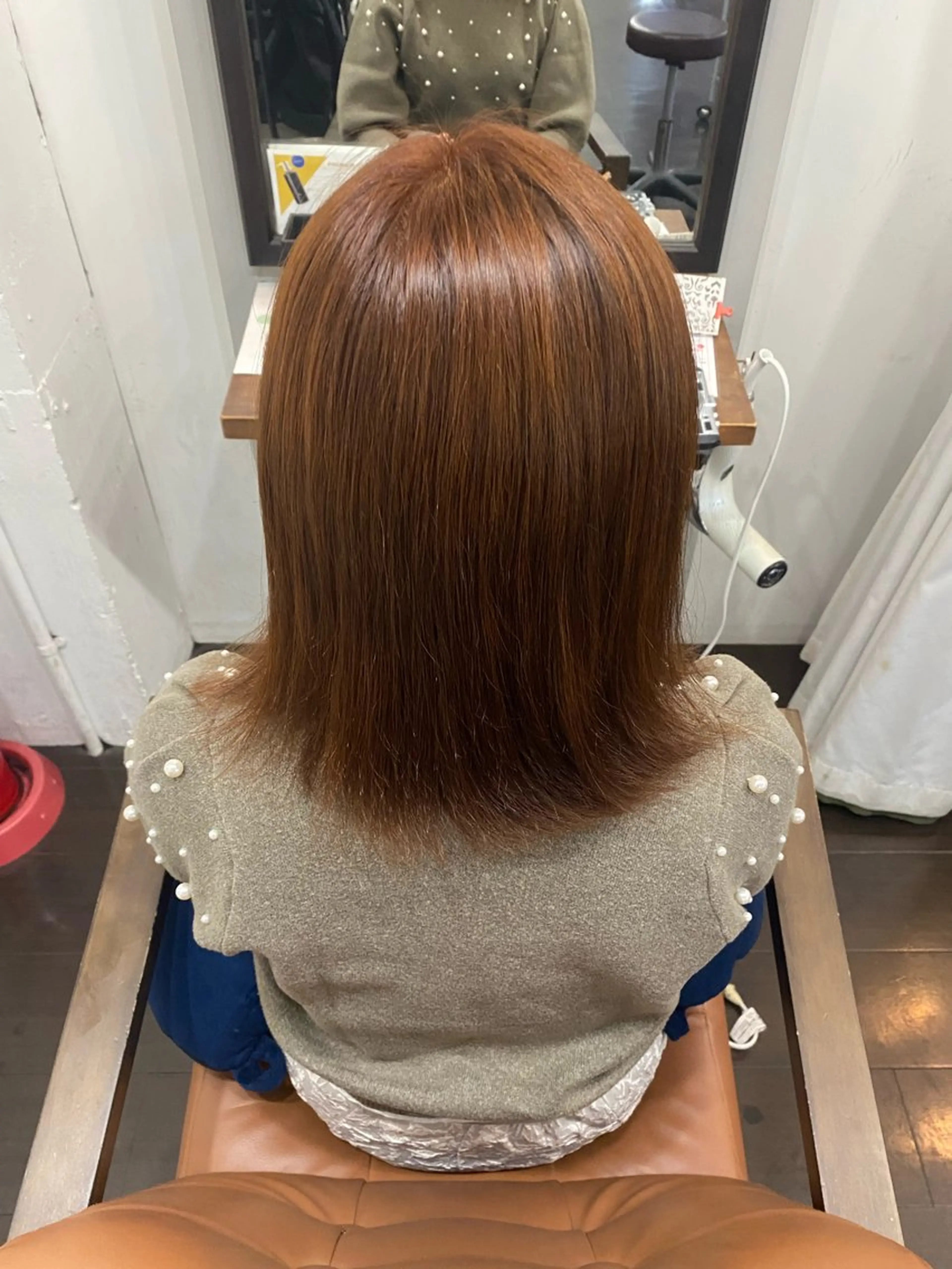 ミディアム カラー ヘアアレンジ 🍒ᩚ名駅/艶髪 縮毛矯正/あゆ🍒ᩚのヘアスタイル