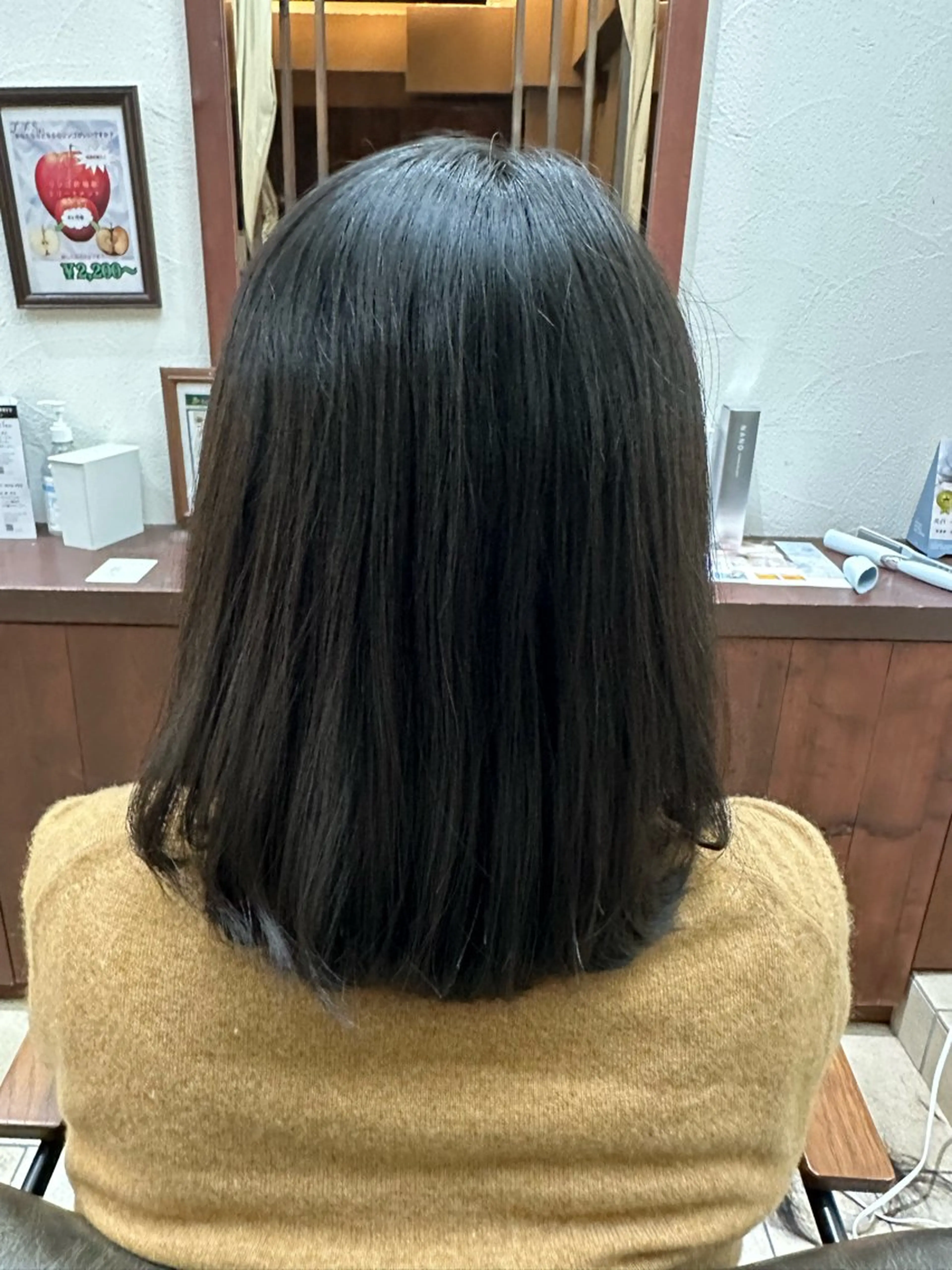 ミディアム 我満 宏映のヘアスタイル