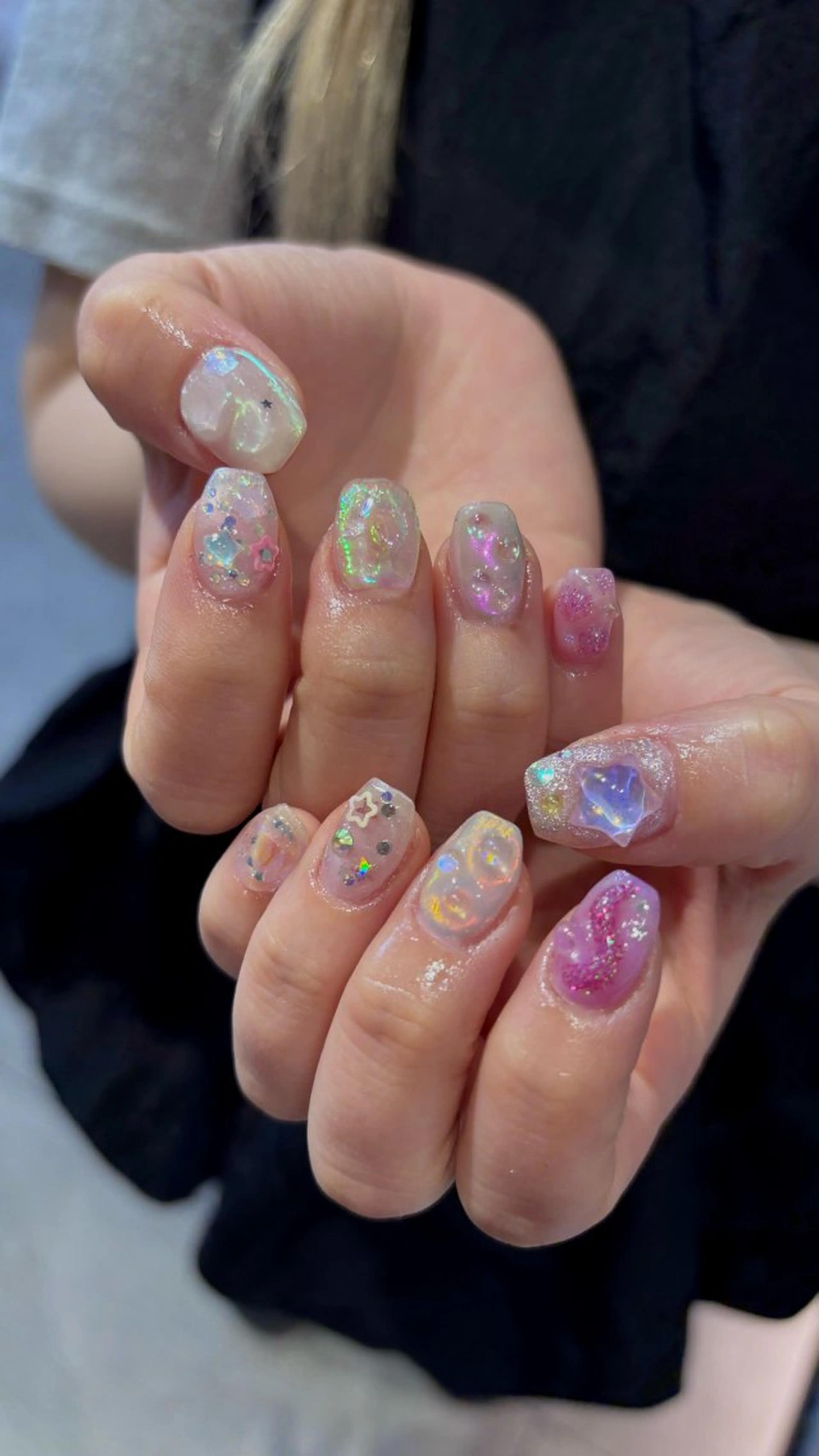 ネイル ハンドネイル ハイトーン/レイヤー nail 百咲💌のヘアスタイル