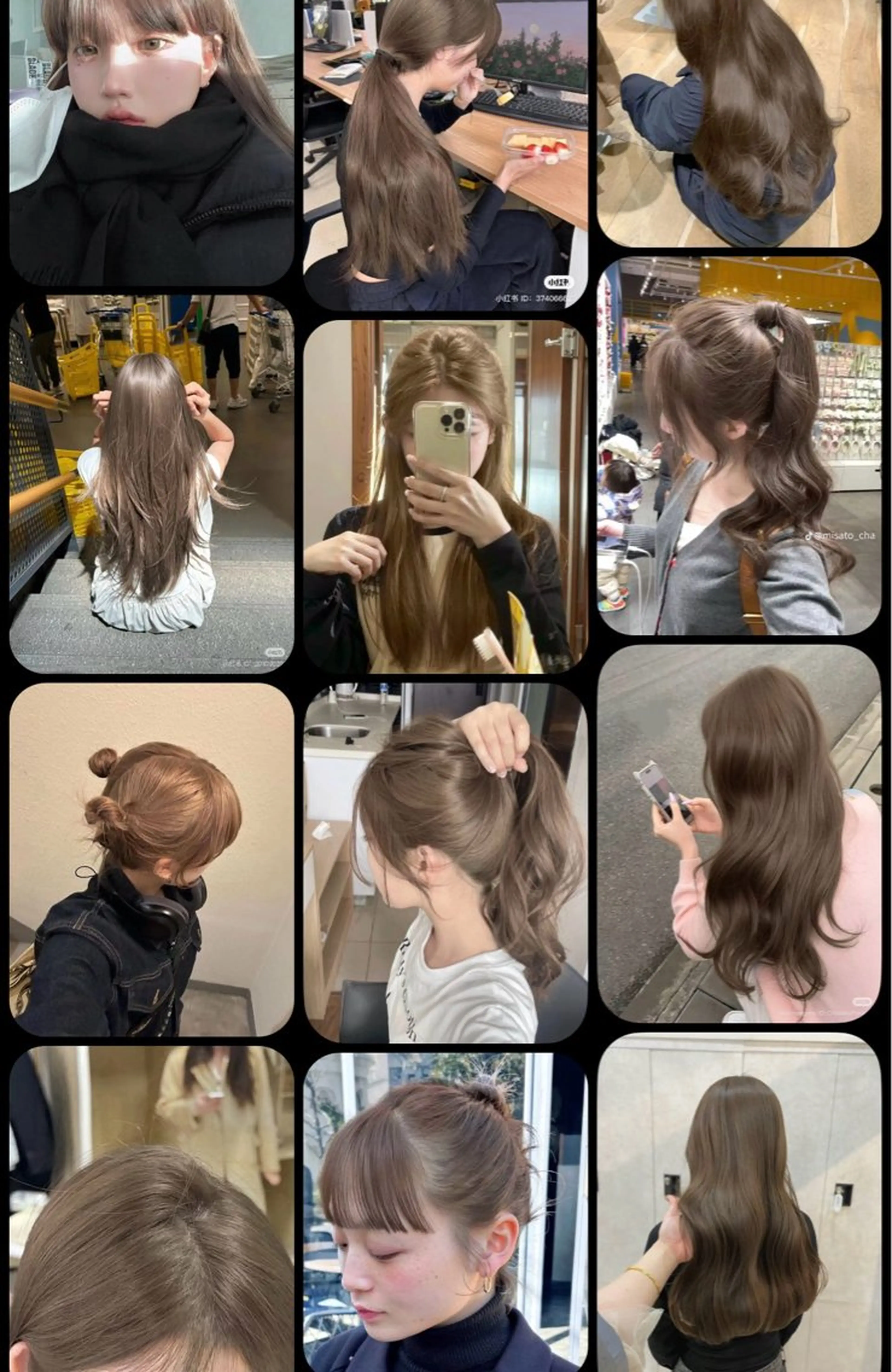 カラー sliver siki/akariのヘアスタイル