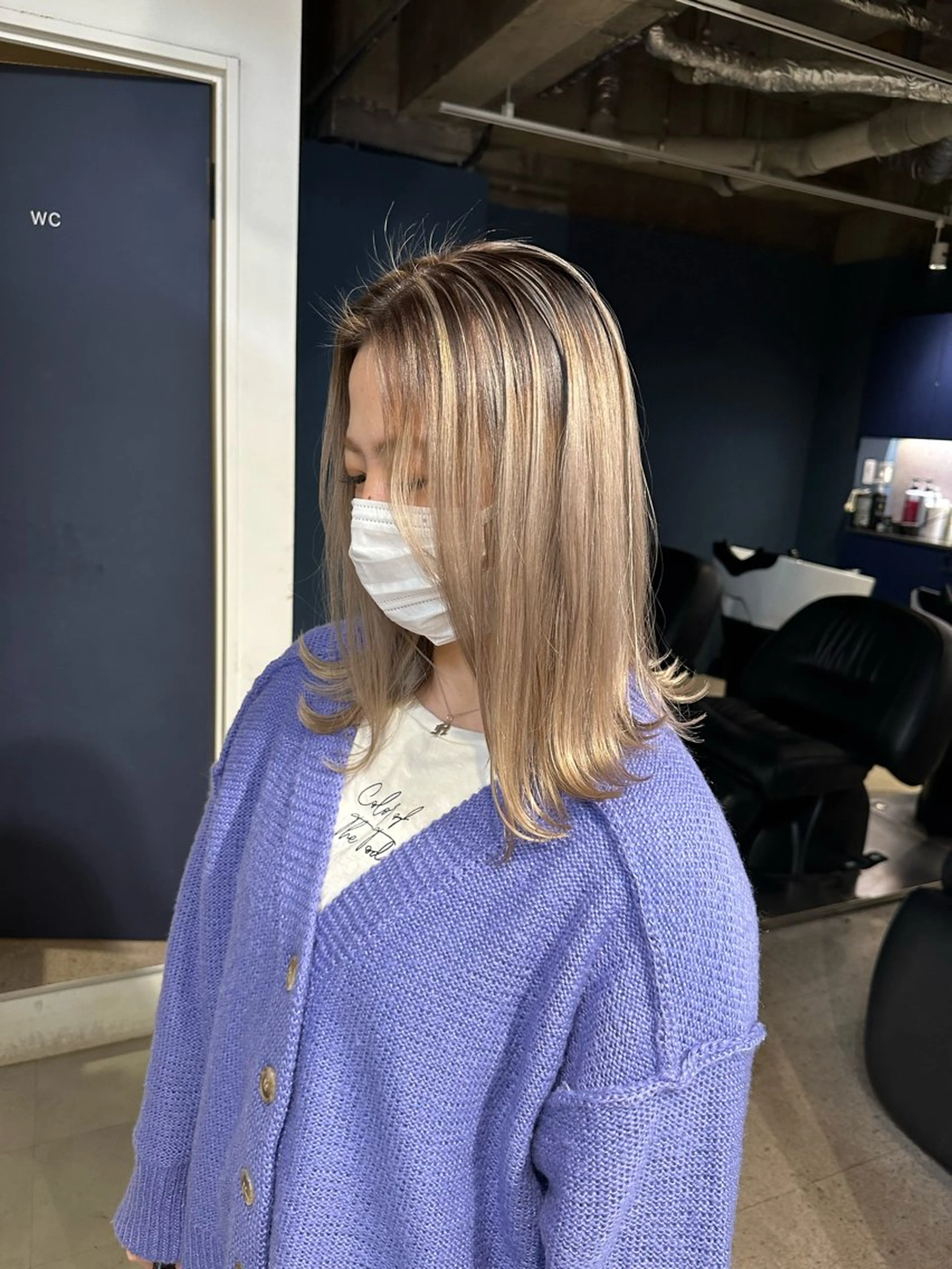 ミディアム カラー ヘアカラー トリートメント 🌟ハイライト/ハイ トーン🌟MIKIのヘアスタイル